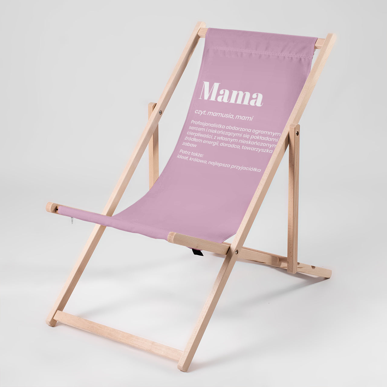 Leżak ogrodowy personalizowany - Definicja - prezent na urodziny dla mamy