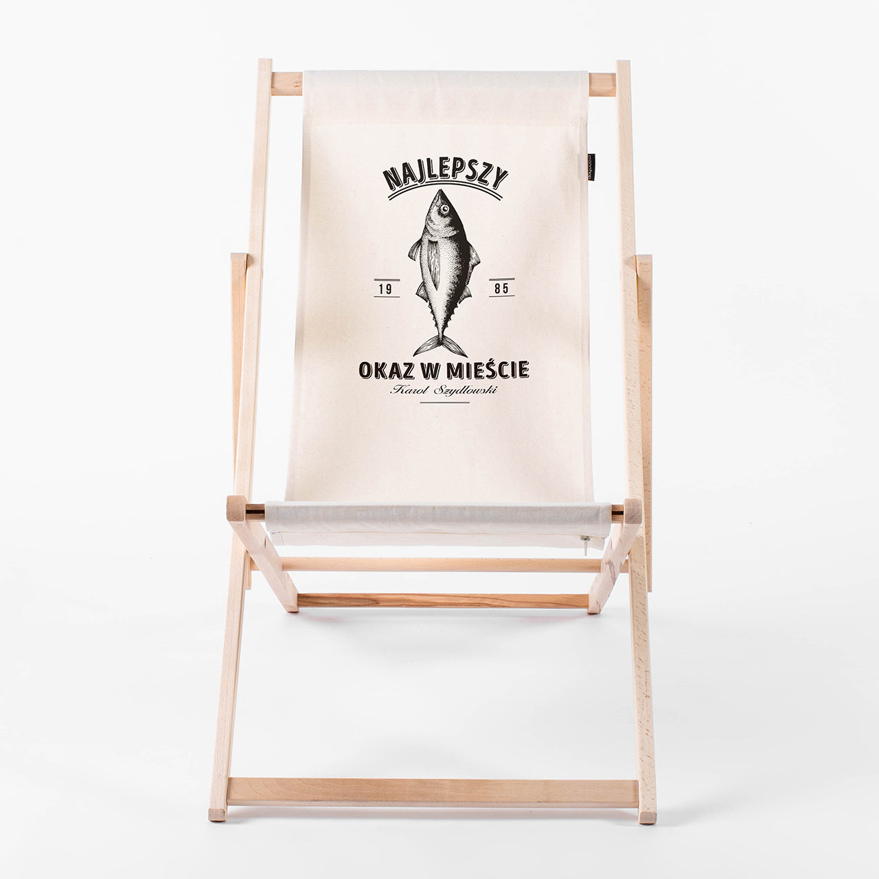 Leżak z dedykacją - prezent urodzinowy dla wędkarza prezent dla wędkarza leżak z nadrukiem