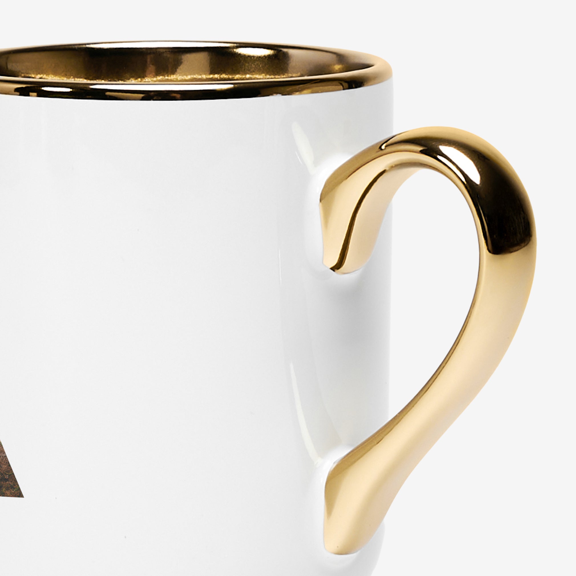 Personalizowany biało złoty kubek ze zdjęciami - prezent dla taty 