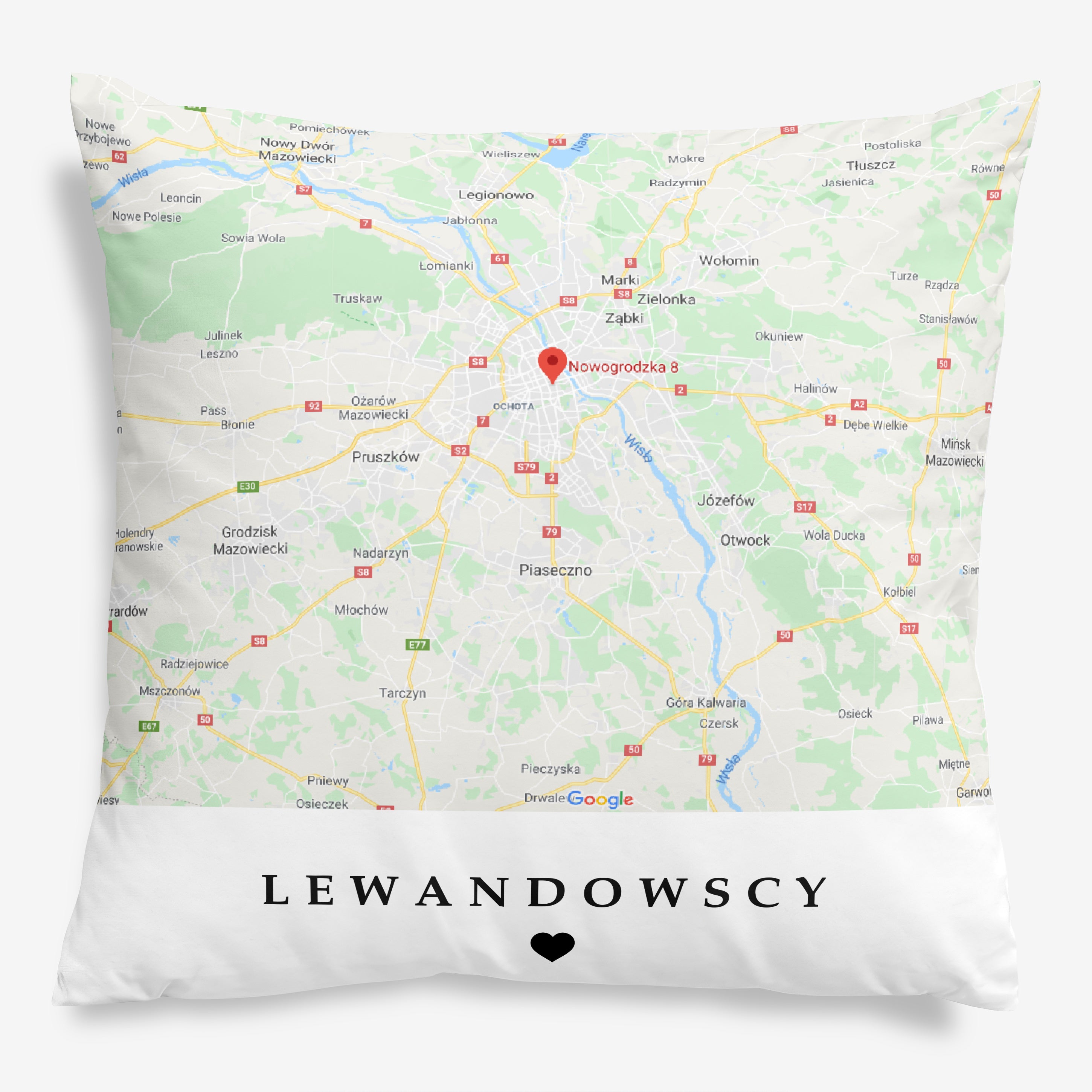 Dekoracyjna poduszka - prezent do nowego domu poduszka dekoracyjna prezent na nowy dom personalizowana poduszka