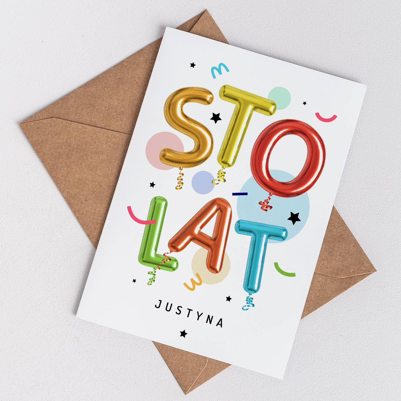 Kartka na urodziny sto lat kartka urodzinowa prezent urodzinowy kartka