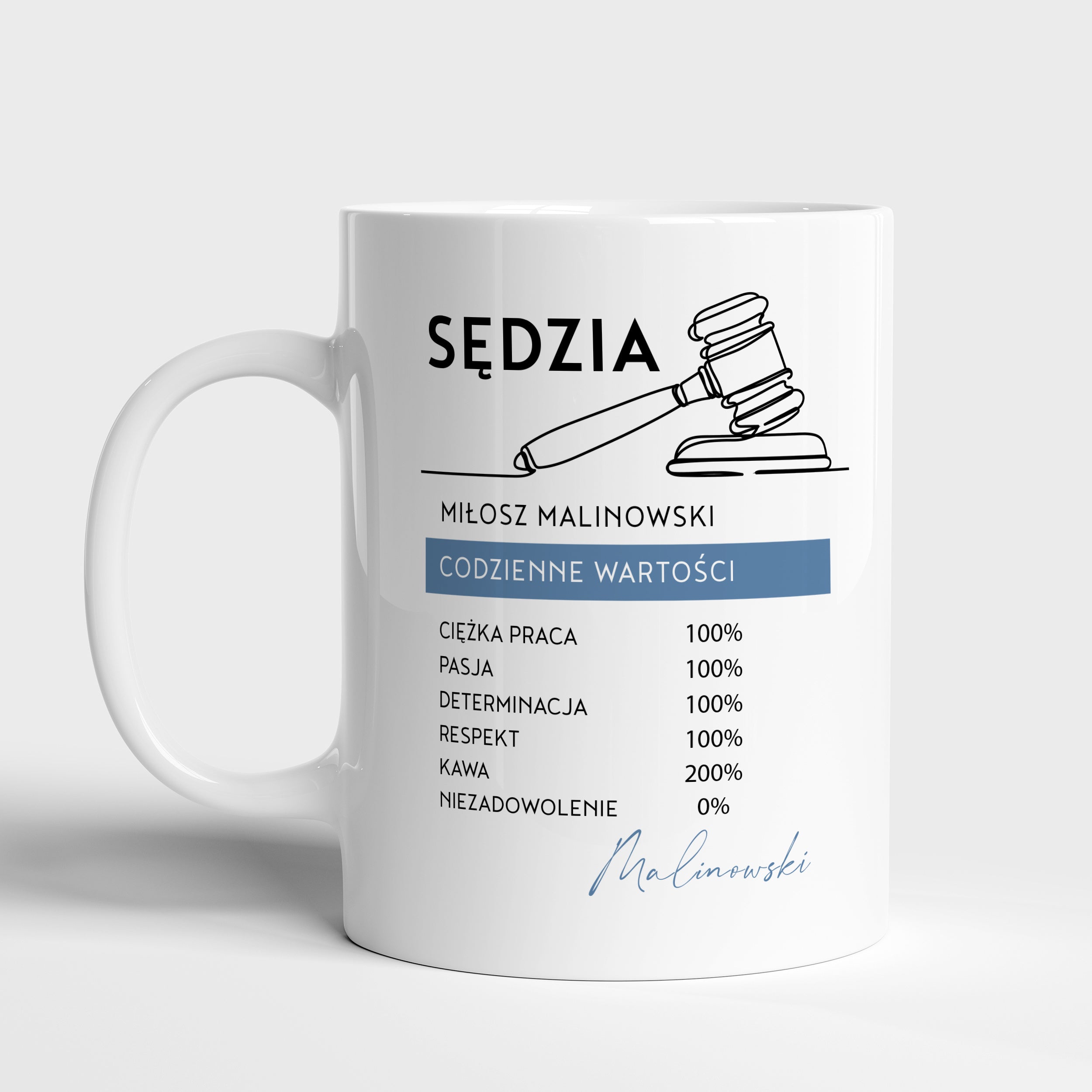 Kubek z nadrukiem dla sędziego
