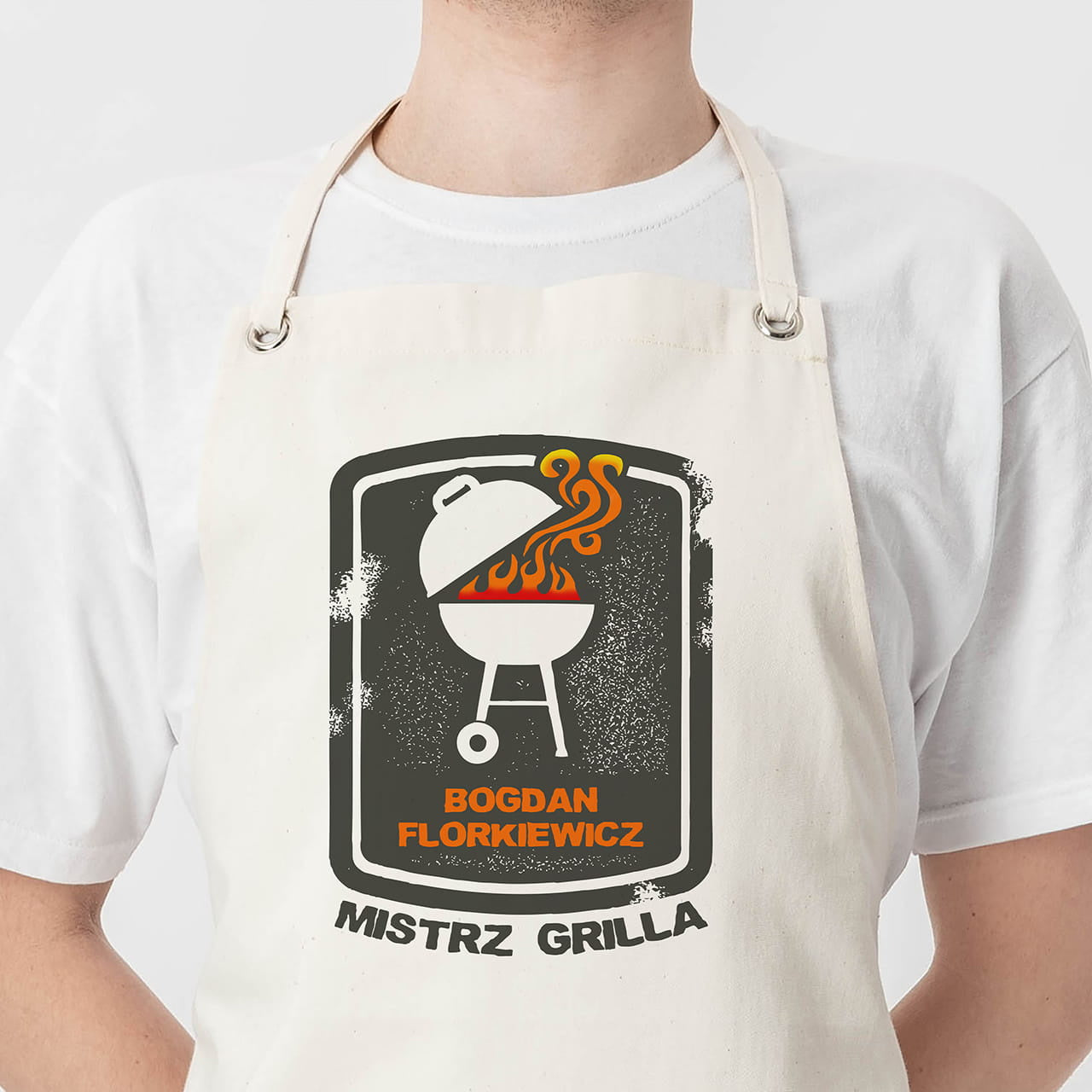 Fartuch grillowy - prezent dla miłośnika grillowania 