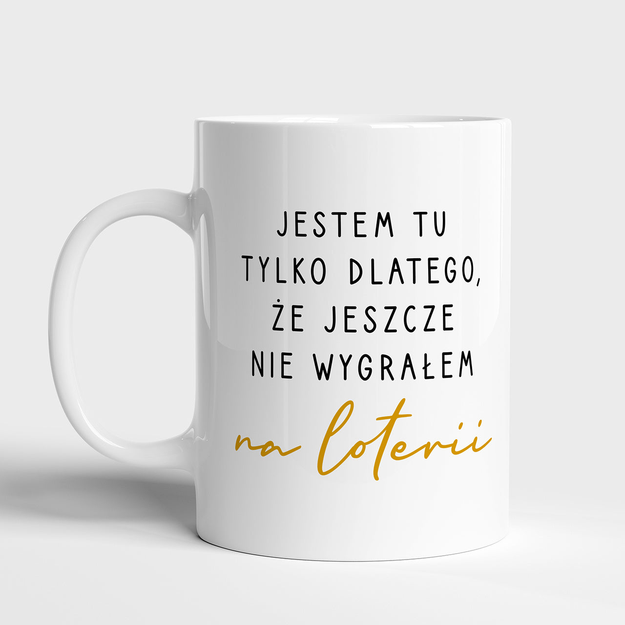 Śmieszny kubek dla pracownika - Wygrana Na Loterii