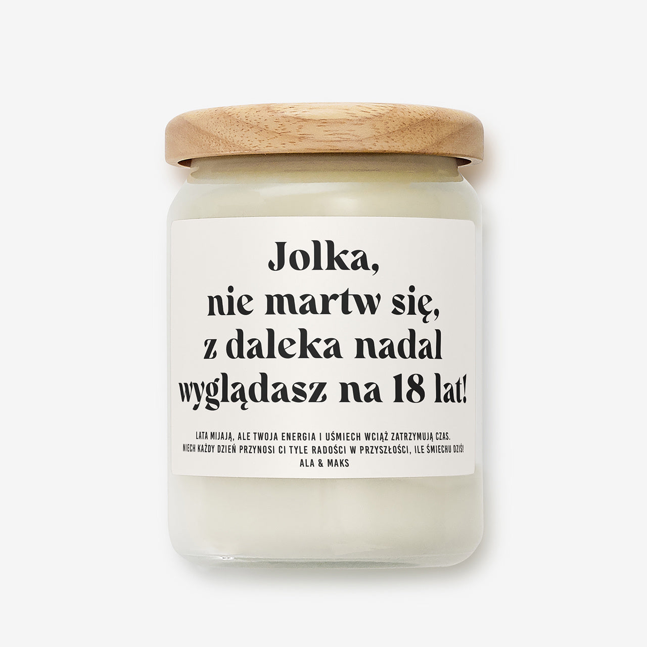 Świeczka personalizowana na urodziny dla niej 