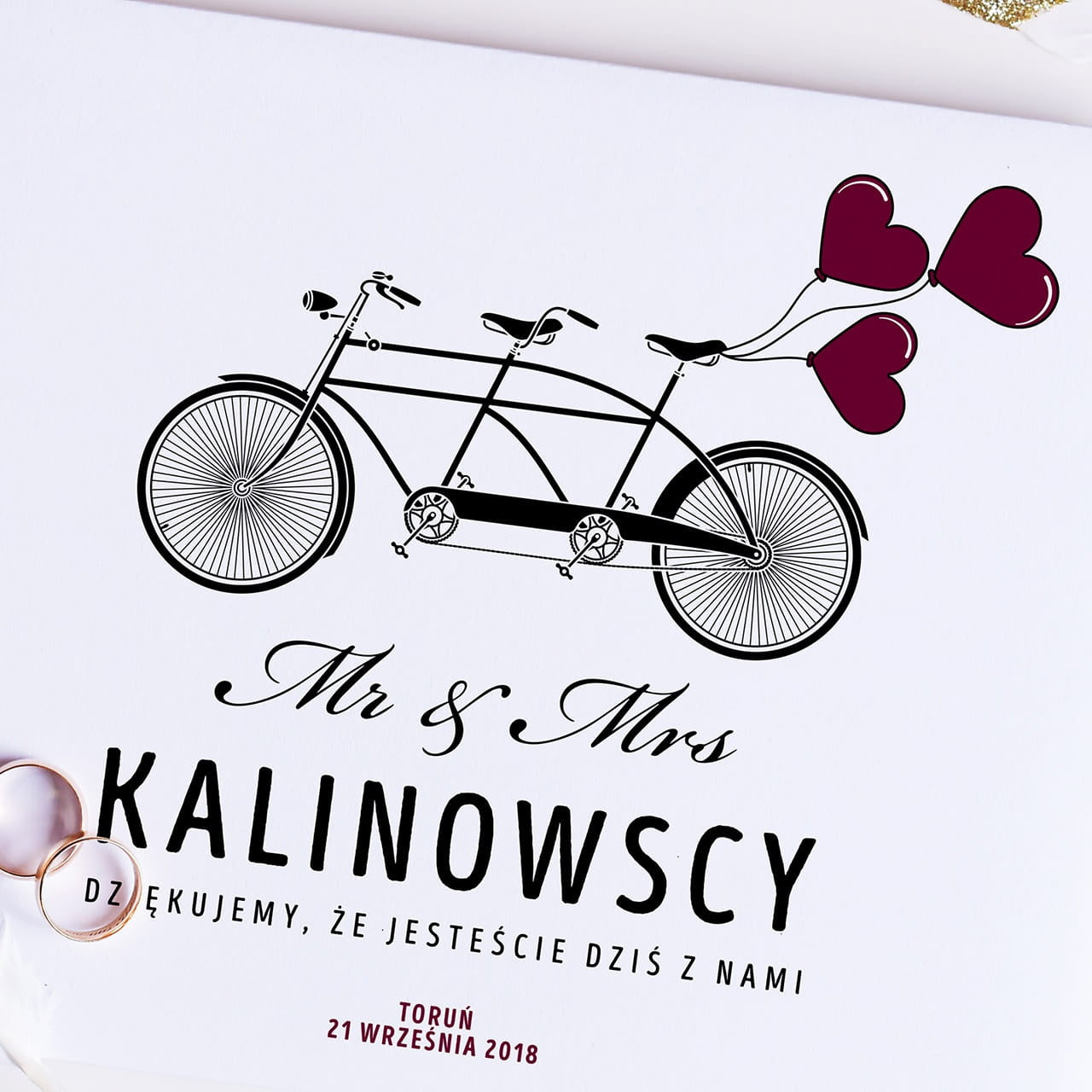 Personalizowana księga gości ślubnych - pamiątka dla pary młodej