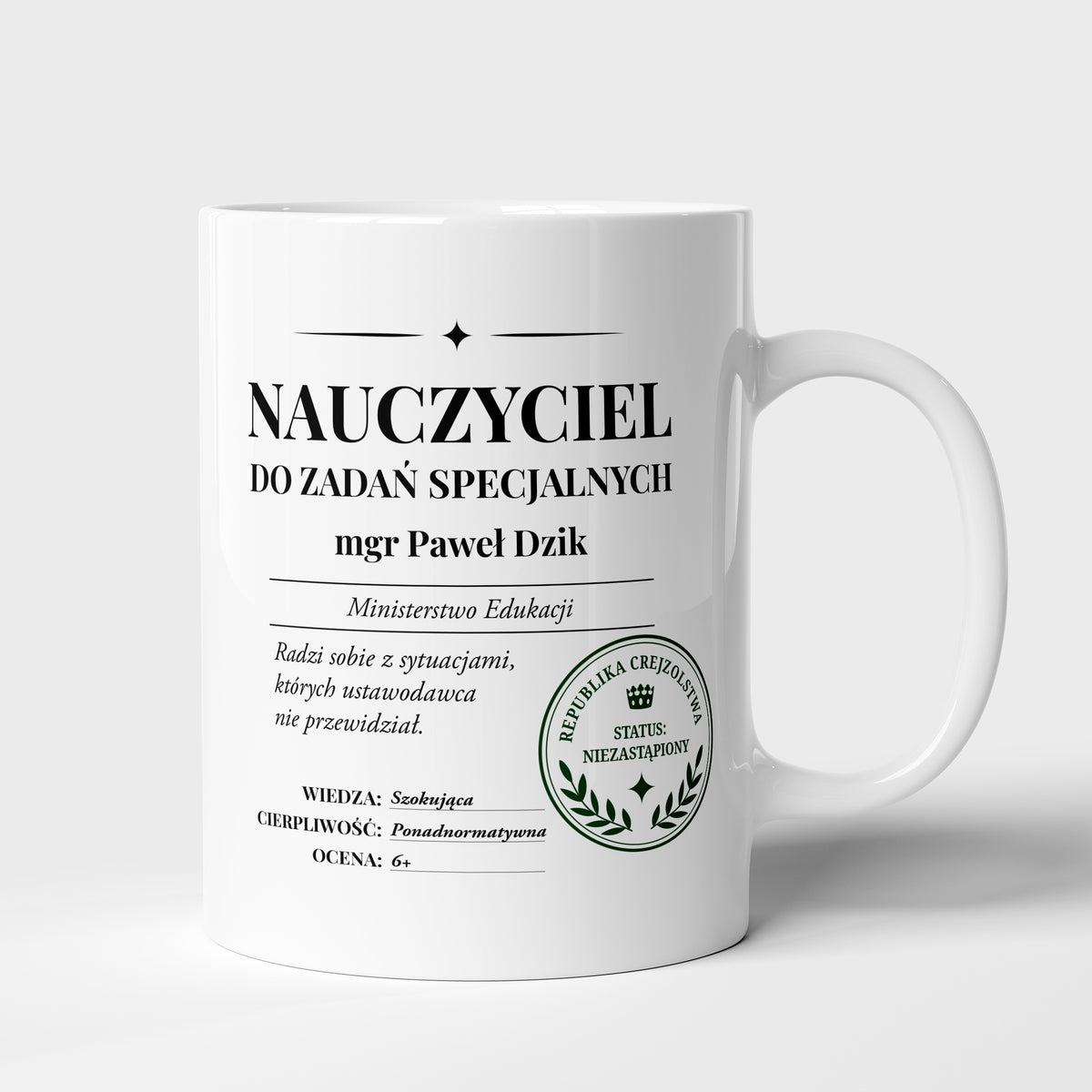 Kubek dla nauczyciela - upominek na Dzień Nauczyciela od uczniów