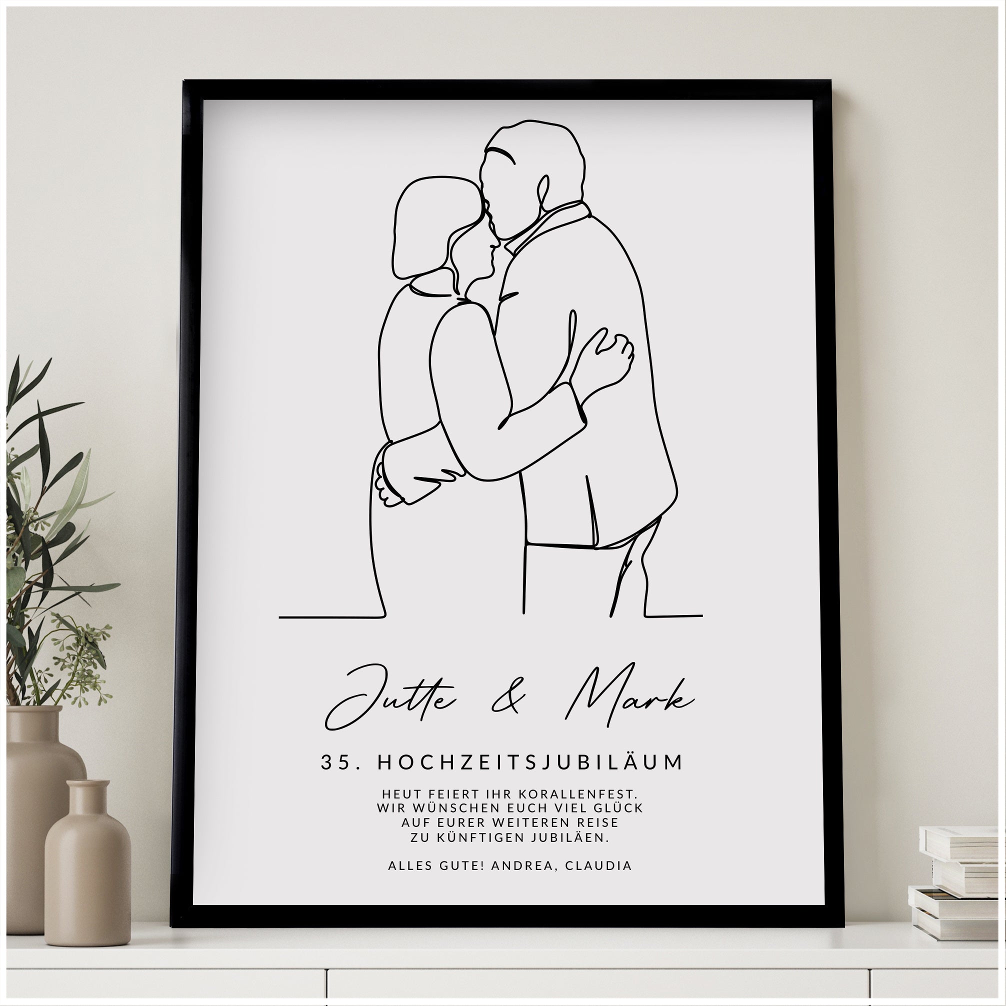 Personalisiertes Poster zum HOCHZEITSJUBILÄUM