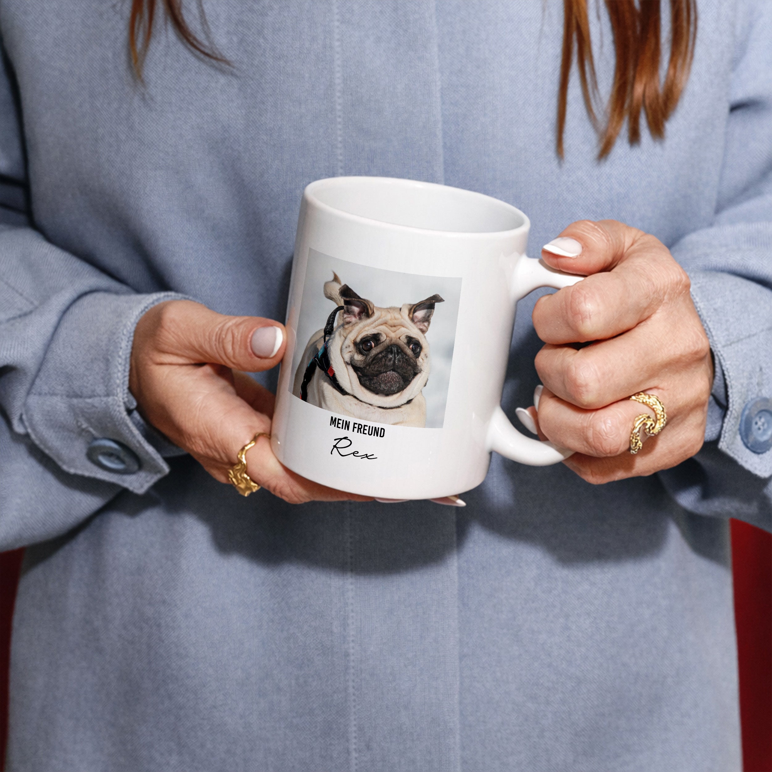 Tasse mit Foto FREUND Geschenk für Hundeliebhaber