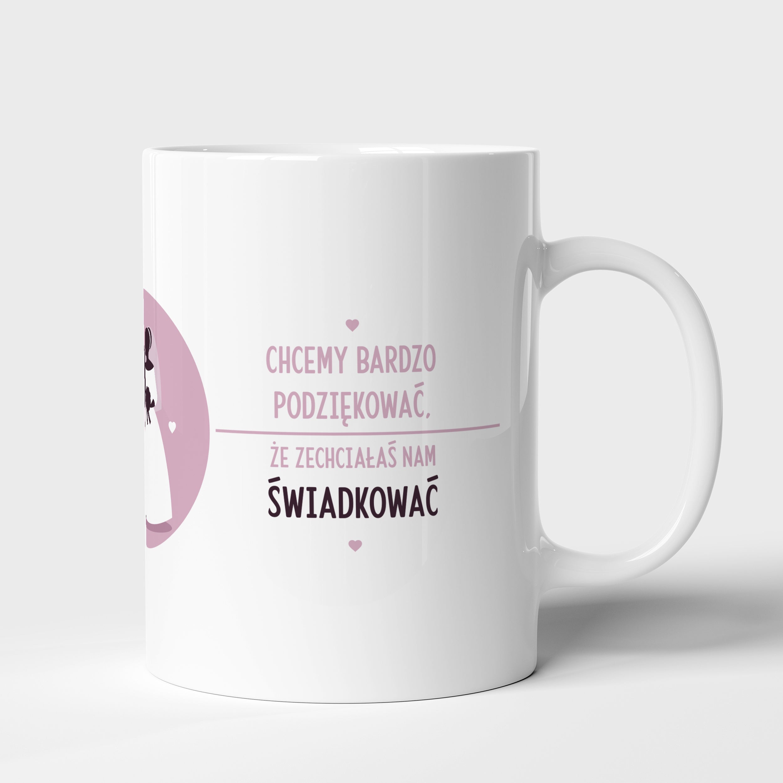 Kubek personalizowany - podziękowanie dla świadkowej prezent dla świadkowej kubek dla świadkowej kubek z nadrukiem