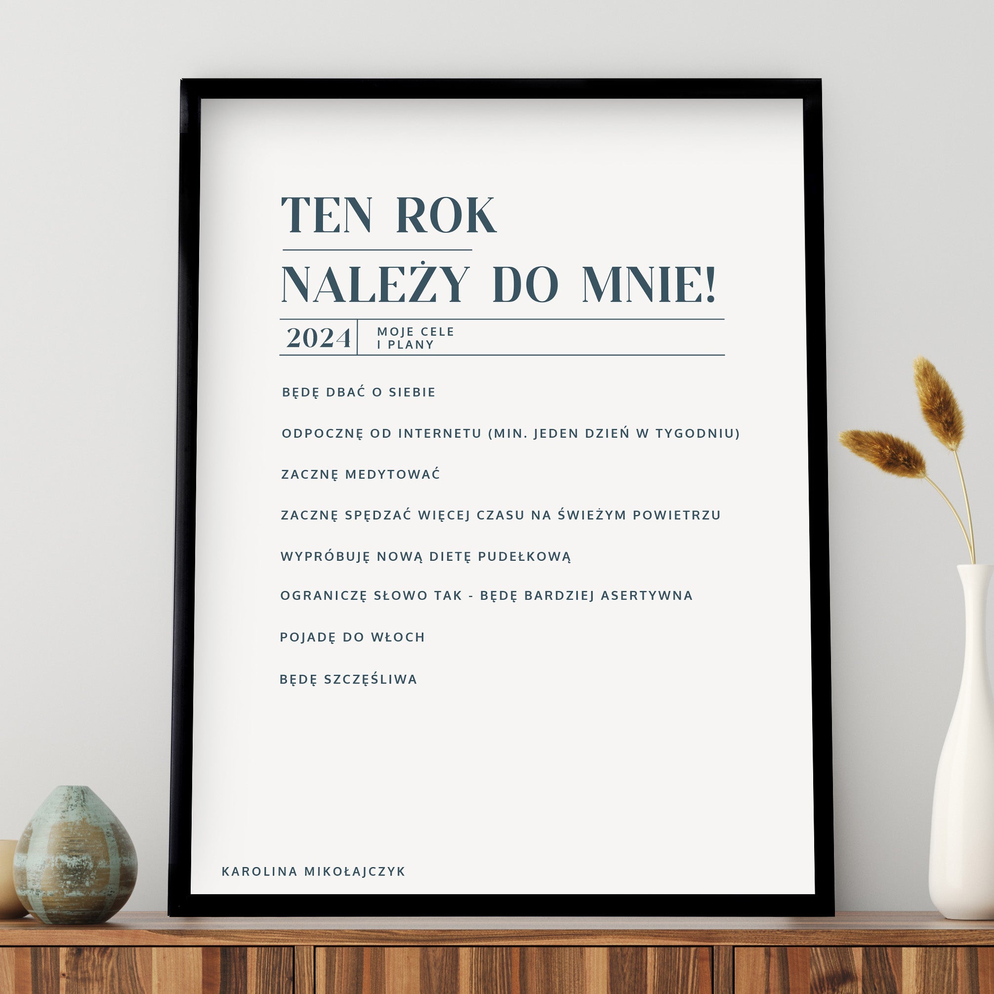 Plakat noworoczny - postanowienia