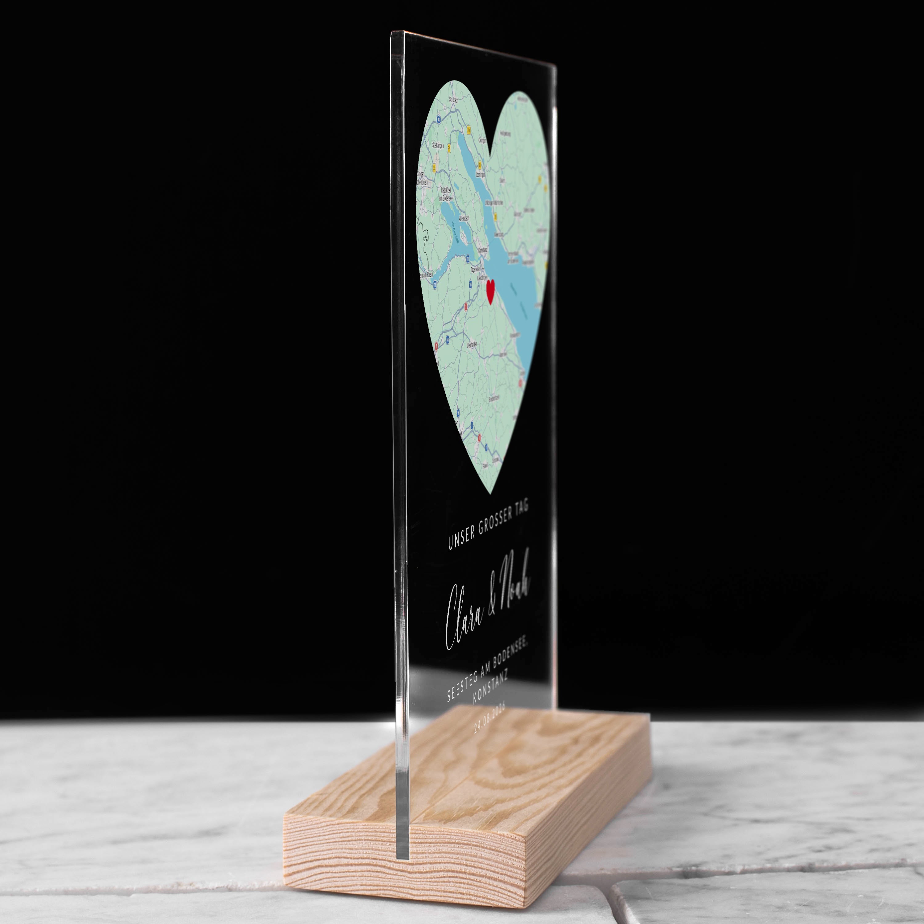 Statuette zum Hochzeitstag UNSER GROSSER TAG
