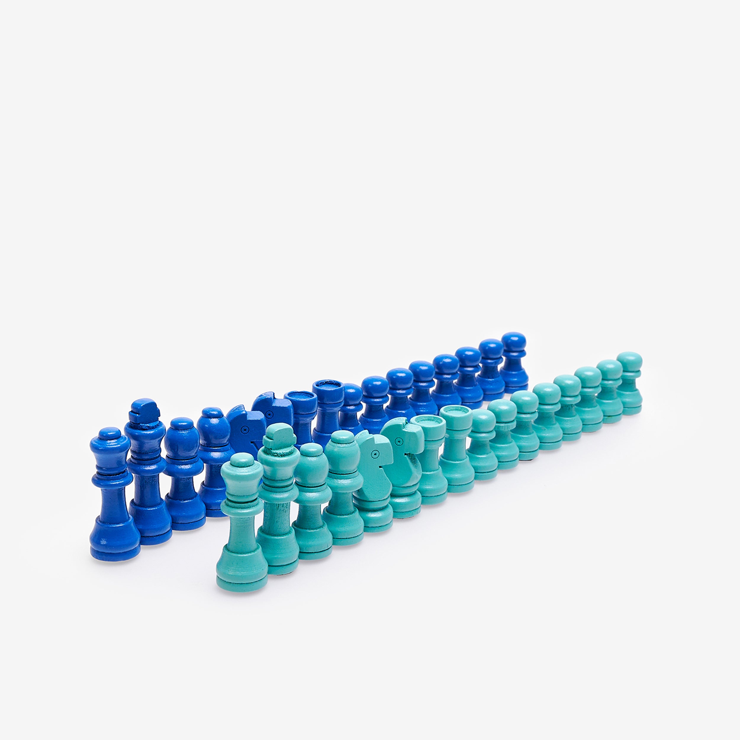 Kolorowe szachy drewniane - prezent urodzinowy prezent dla szachisty prezent dla mężczyzny