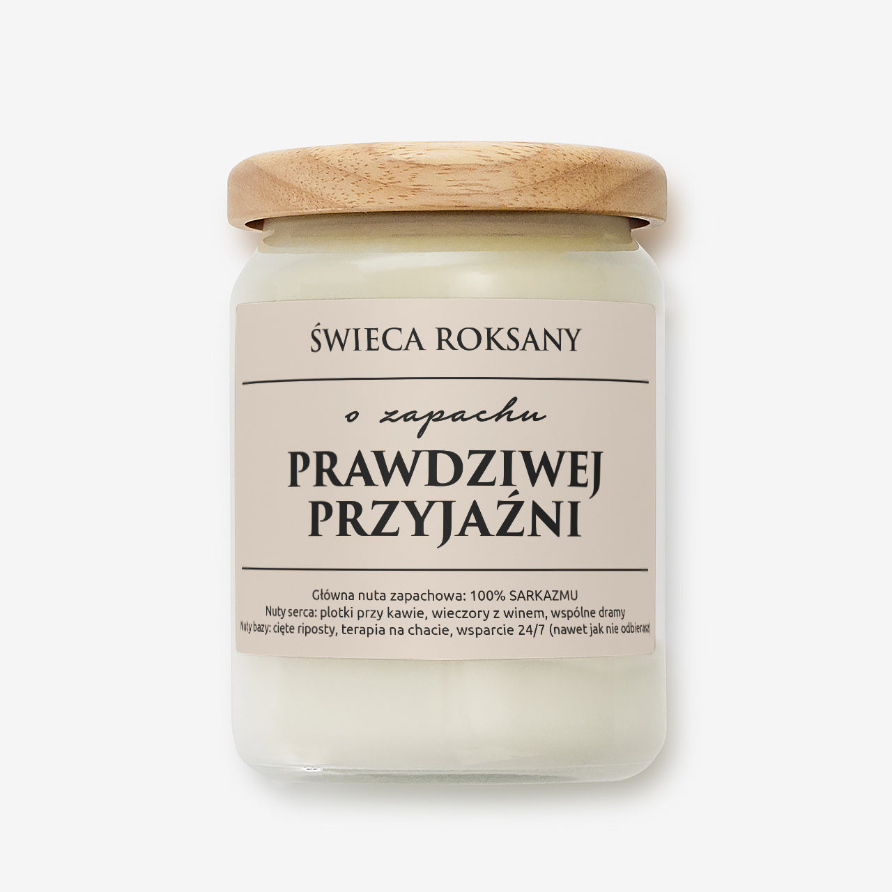 Świeczka dla przyjaciółki - o zapachu przyjaźni personalizowany prezent dla przyjaciółki