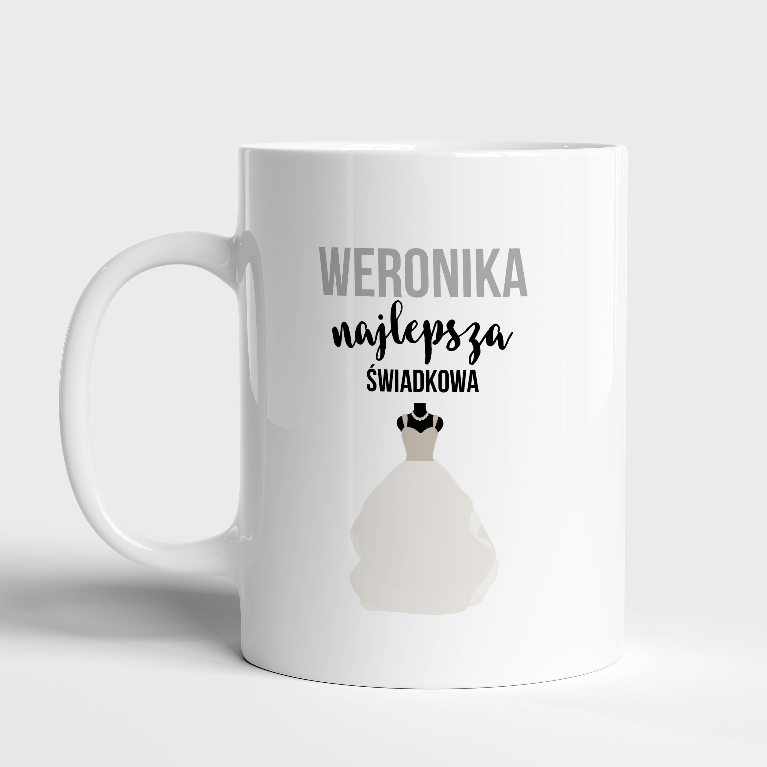 Kubek Najlepsza Świadkowa - upominek dla świadkowej podziękowanie dla świadkowej kubek dla świadkowej