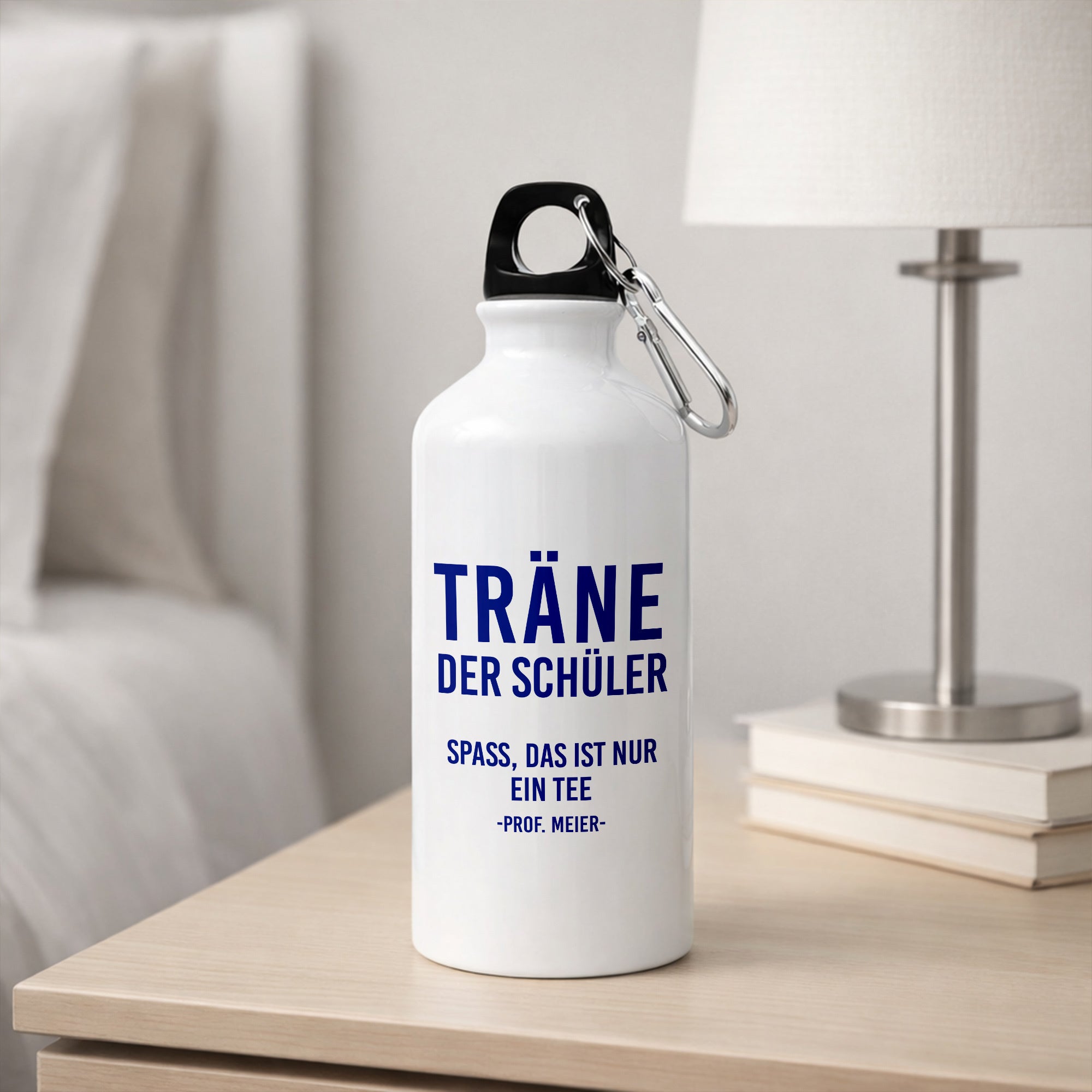 Trinkflasche mit lustigem Aufdruck für Lehrer