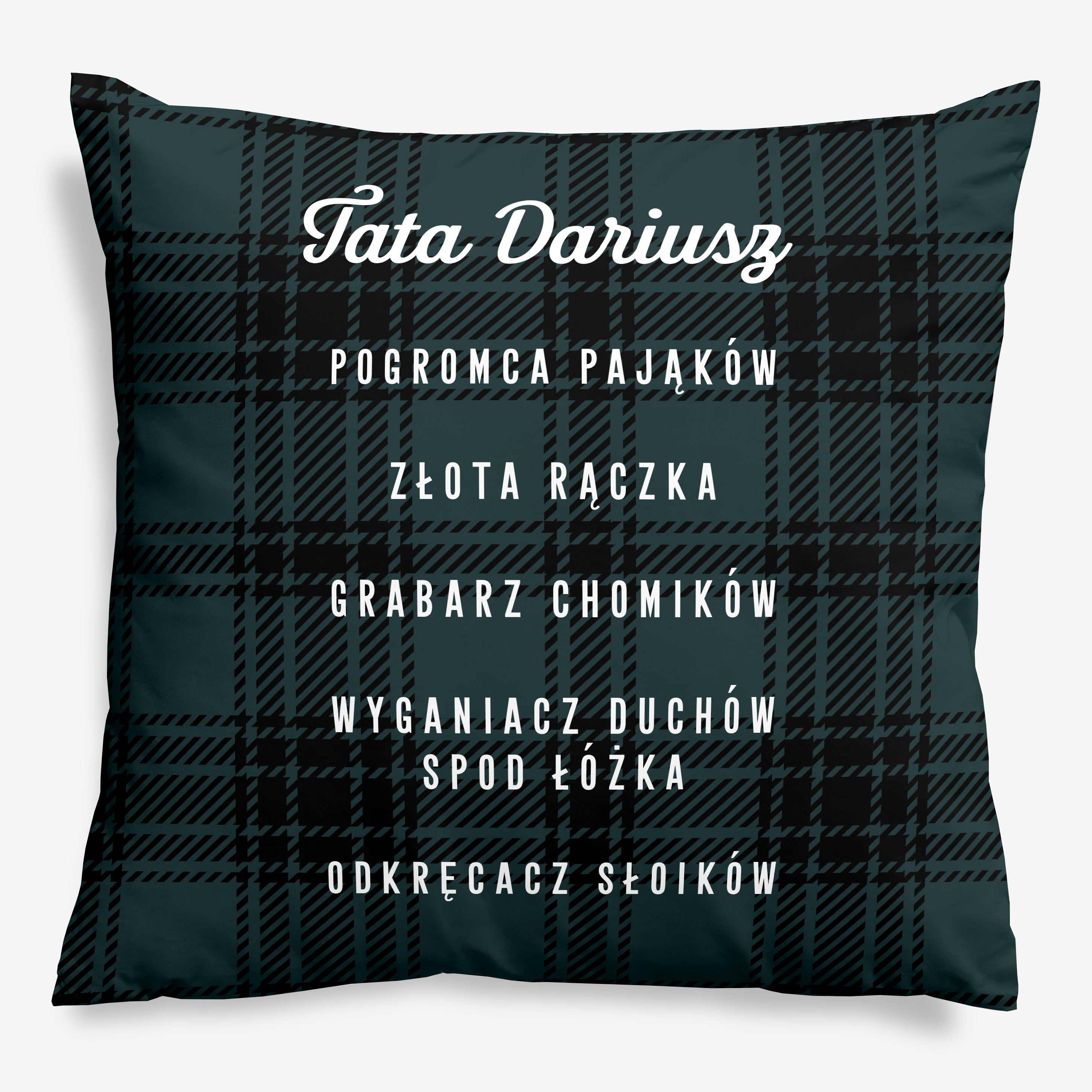 Poduszka na Dzień Taty - Z Taty Się Nie Wyrasta poduszka z nadrukiem prezent dla taty poduszka dla taty