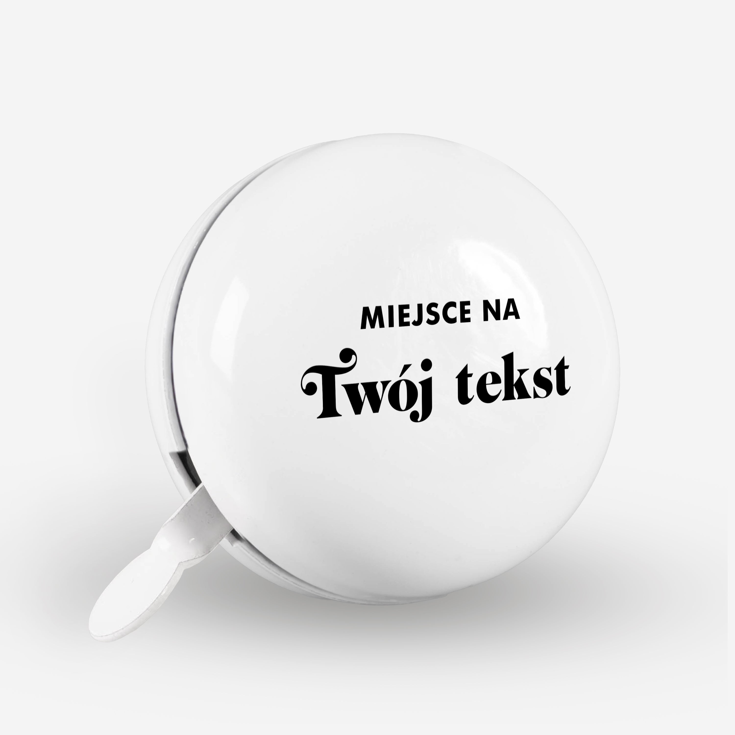 Dzwonek rowerowy z Twoim tekstem