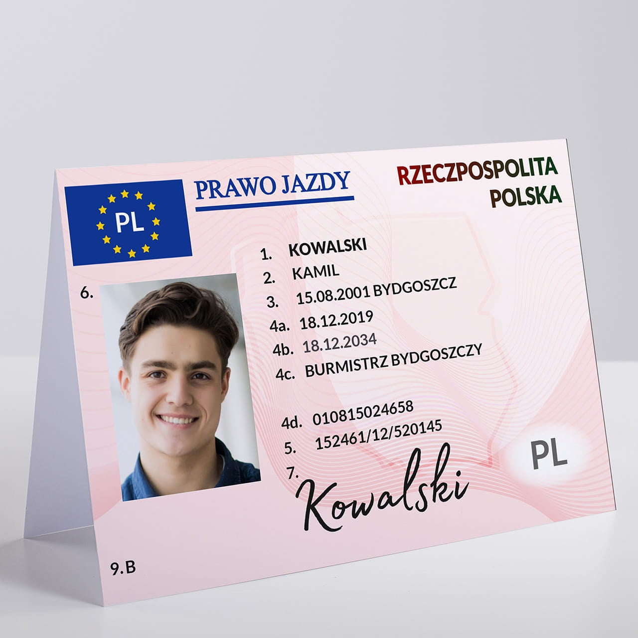 Kartka personalizowana - gratulacje za zdanie egzaminu na prawo jazdy