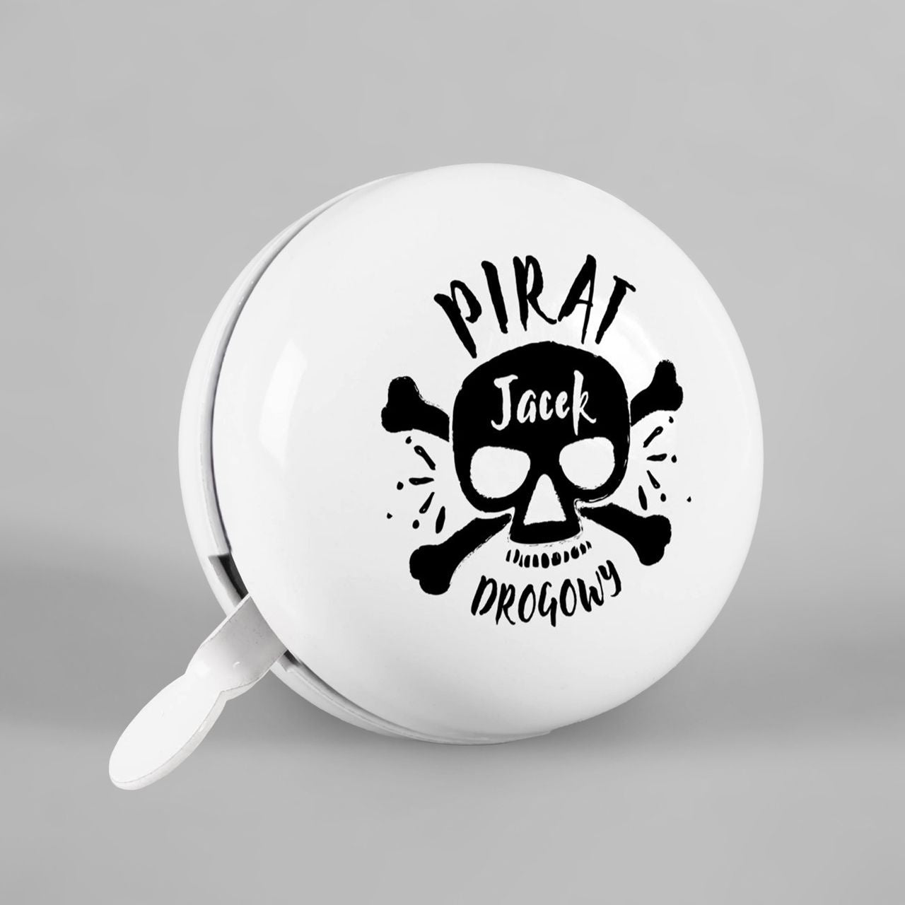 Dzwonek rowerowy dla nastolatka - pirat drogowy