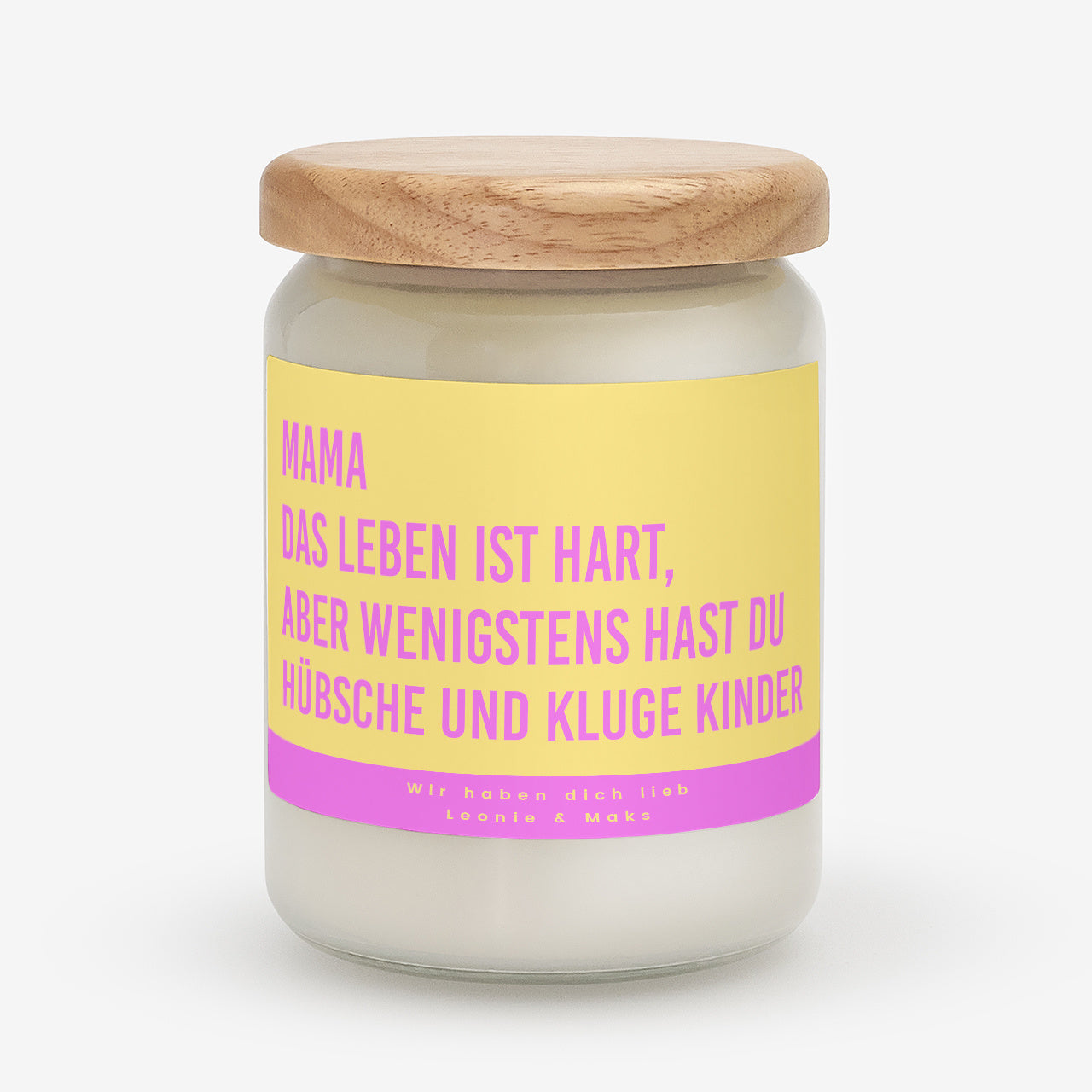 Personalisierte Kerze für Mama