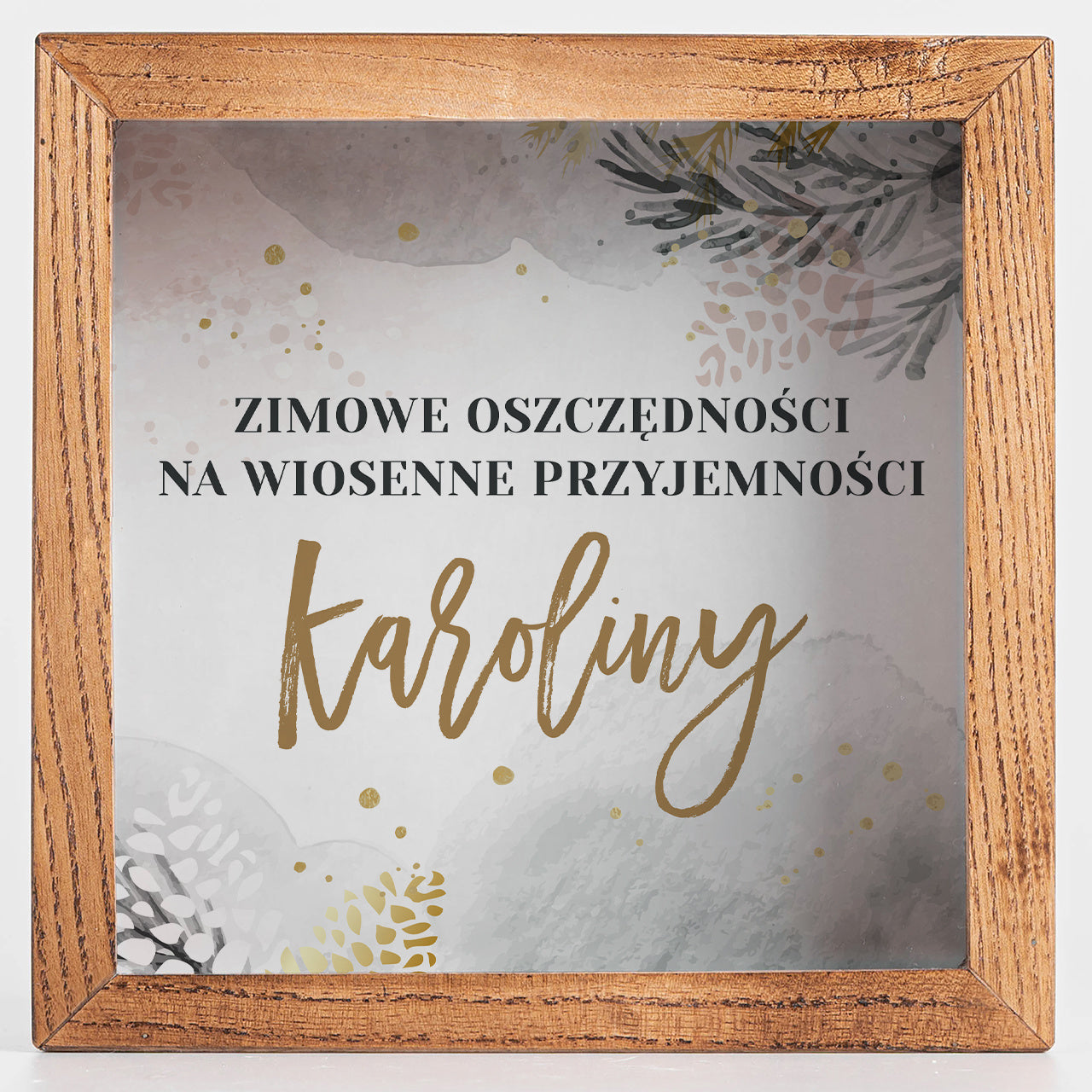 Skarbonka świąteczna - prezent dla koleżanki na święta