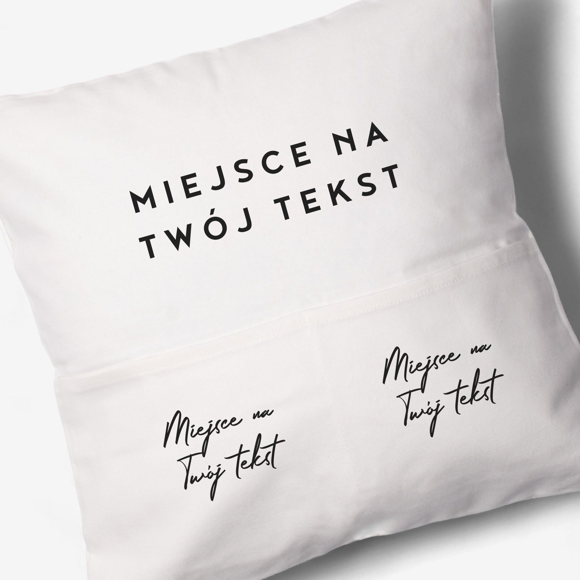 Personalizowana poduszka z kieszeniami - Twój tekst