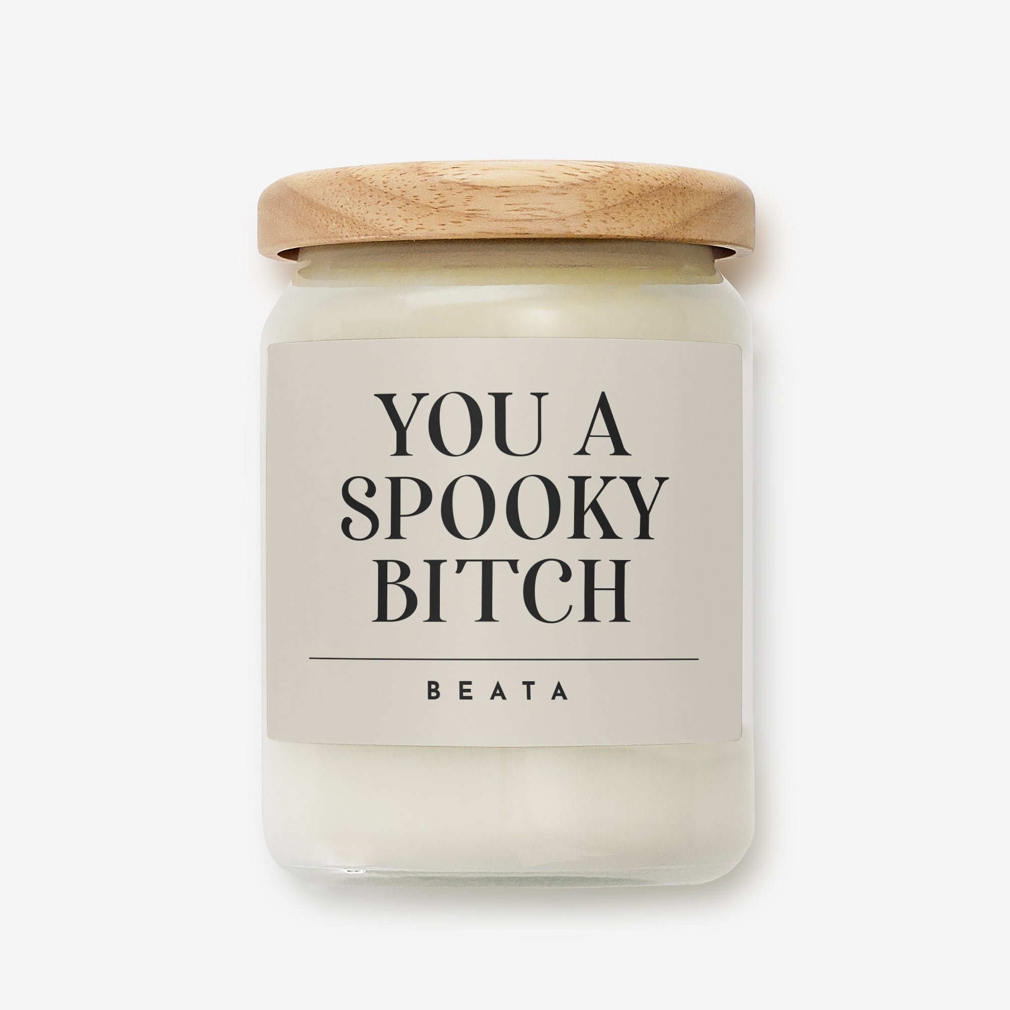 Śmieszna świeca dla przyjaciółki na Halloween
