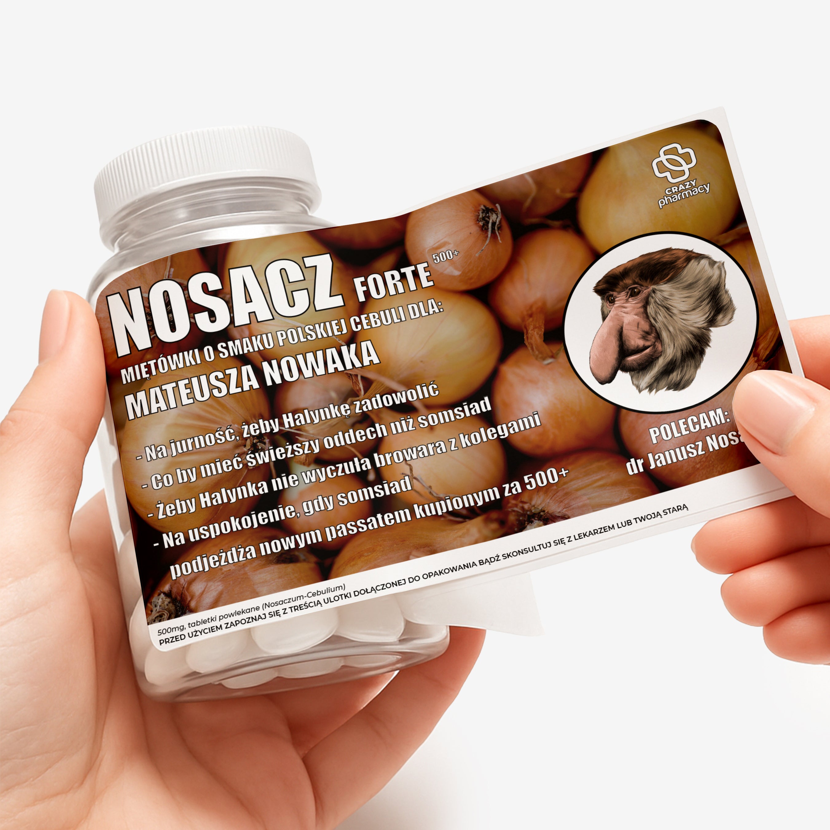 Personalizowane miętówki na śmieszny prezent dla chłopaka - Janusz Nosacz upominek na dzień chłopaka