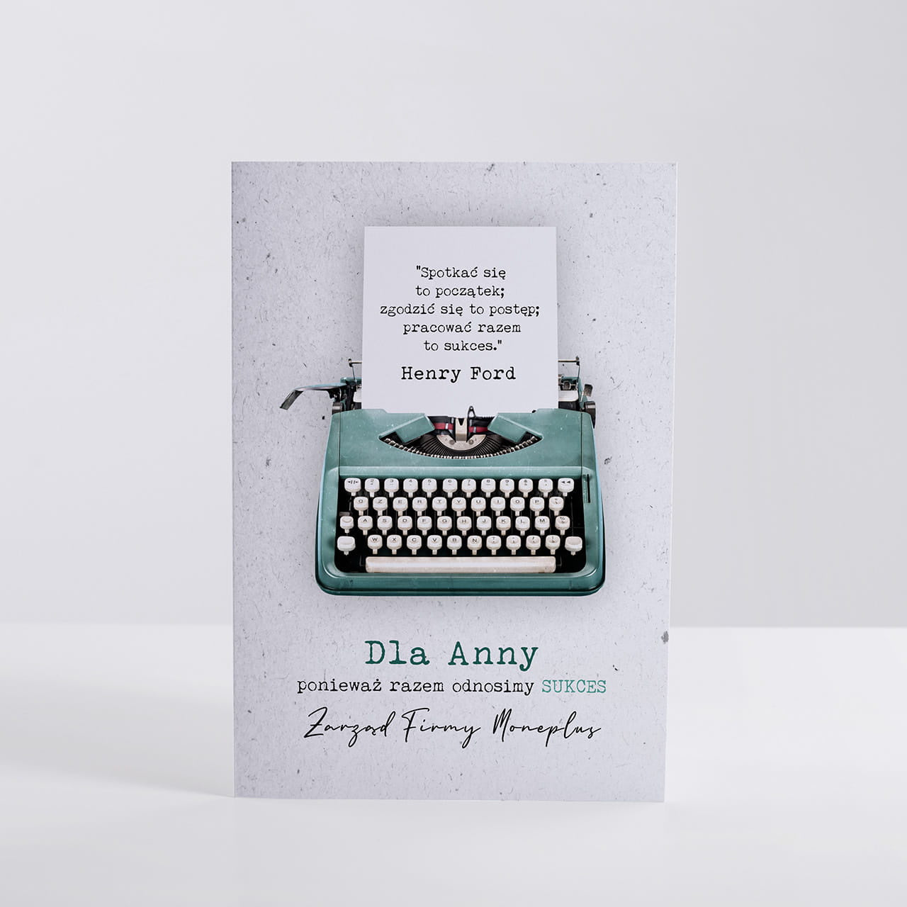 Kartka na podziękowanie dla pracownika kartka z podziękowaniem prezent dla pracownika personalizowana kartka