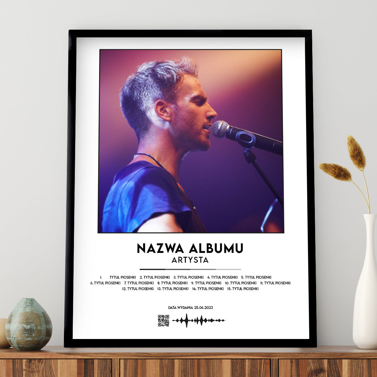 Plakat ze zdjęciem - piosenka