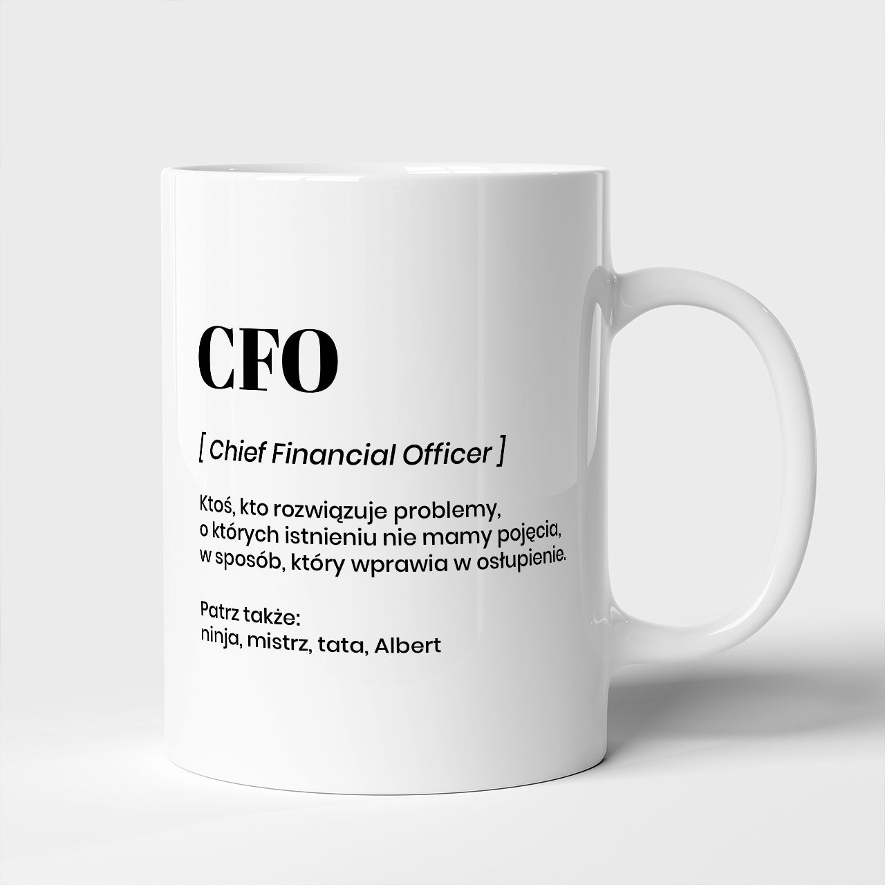 Personalizowany kubek dla CFO - prezent dla dyrektora finansowego