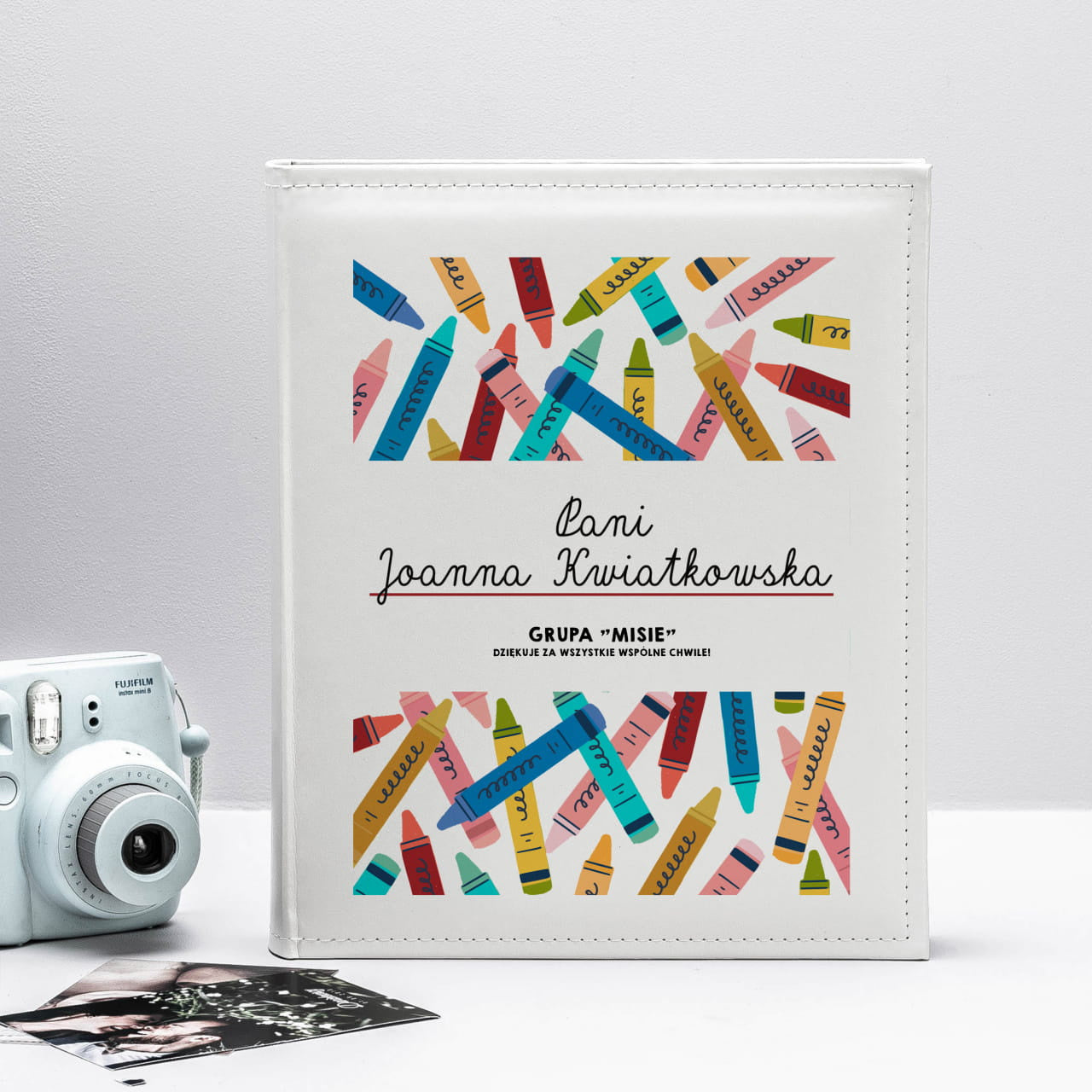 Personalizowany album dla przedszkolanki na zakończenie przedszkola album na zdjęcia prezent na podziękowanie