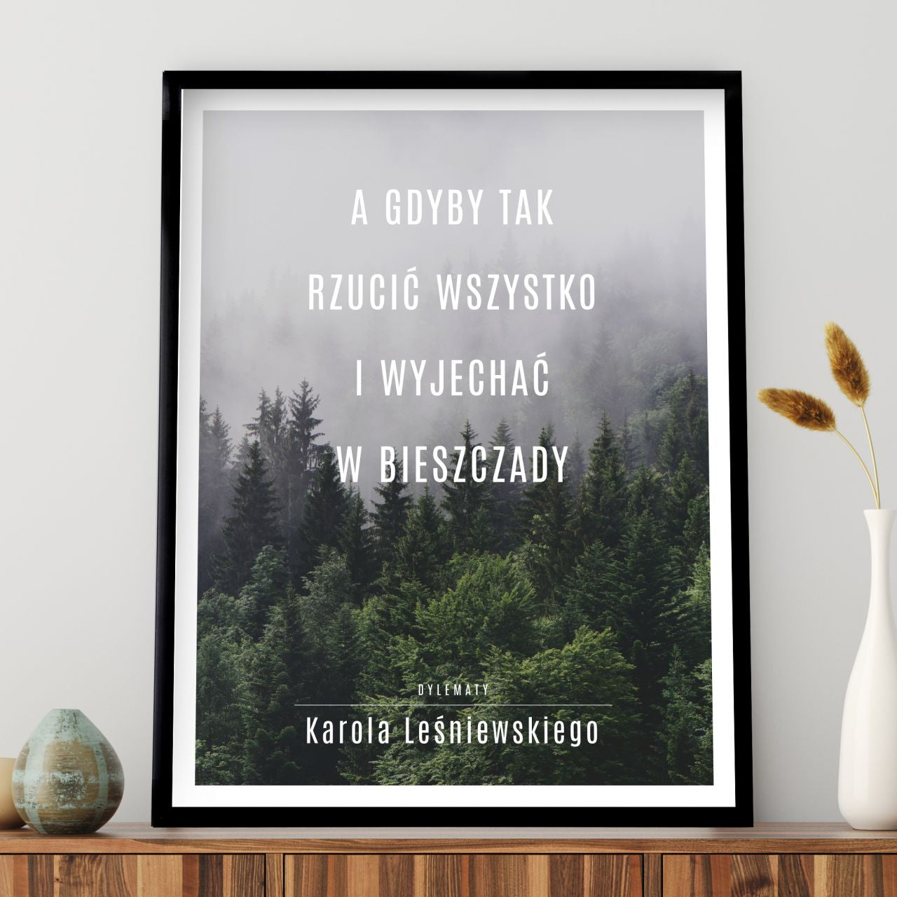 Plakat dla podróżnika - bieszczady