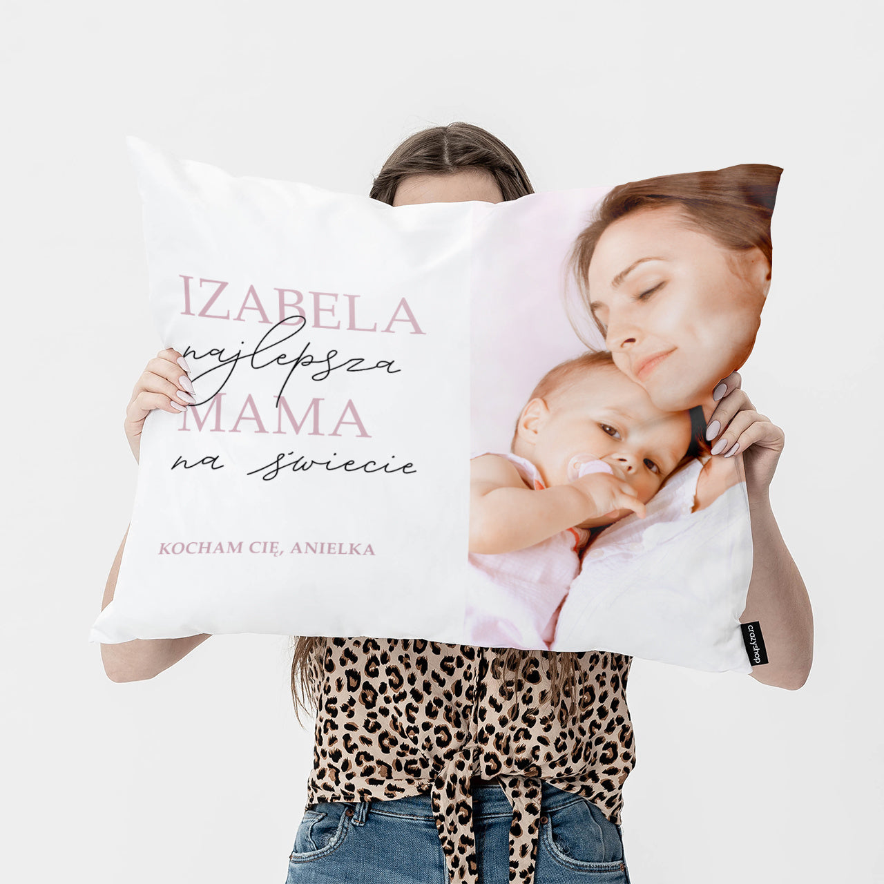 Poduszka z napisem dla mamy - najlepsza mama na świecie