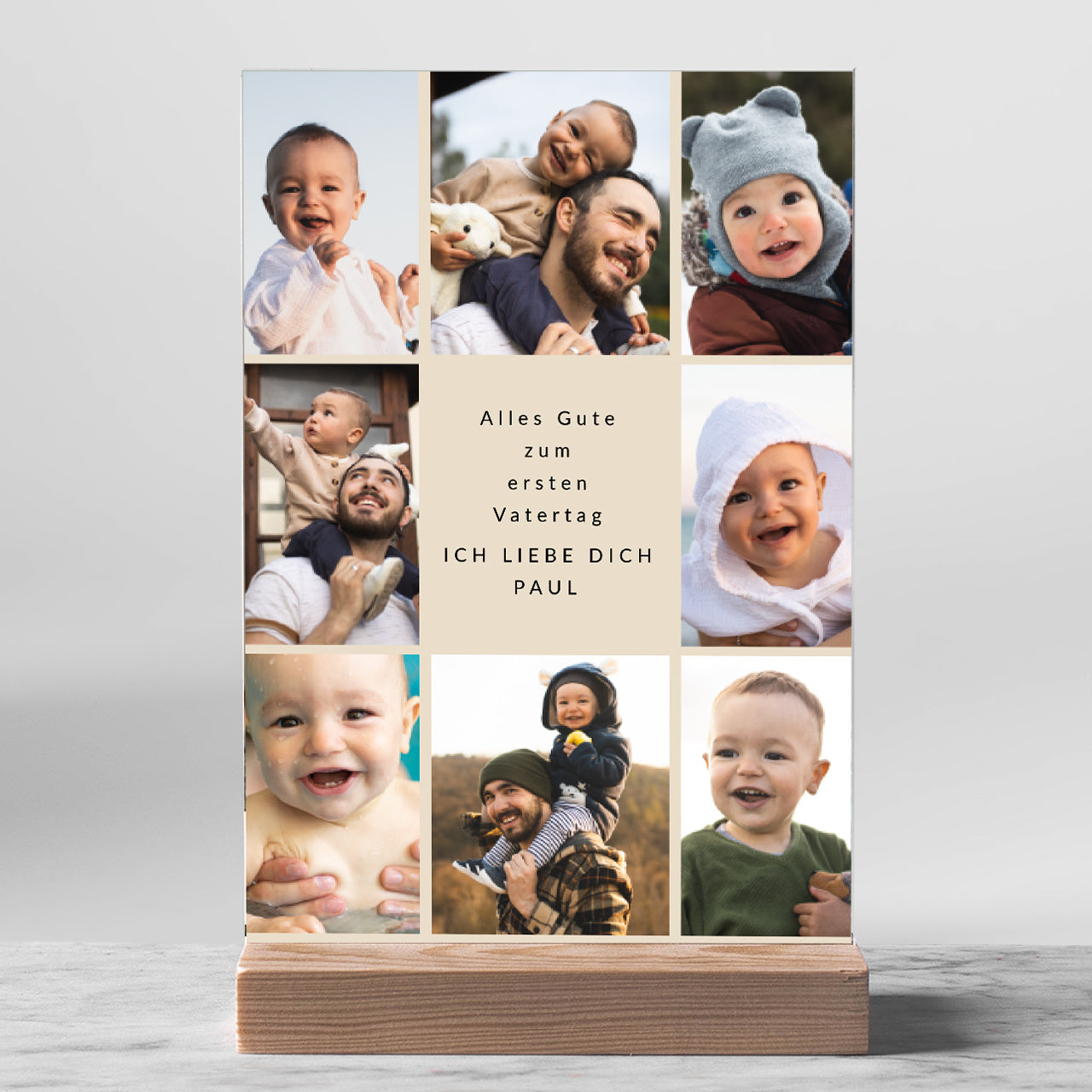 Personalisierte Statue – Geschenk zum ersten Vater