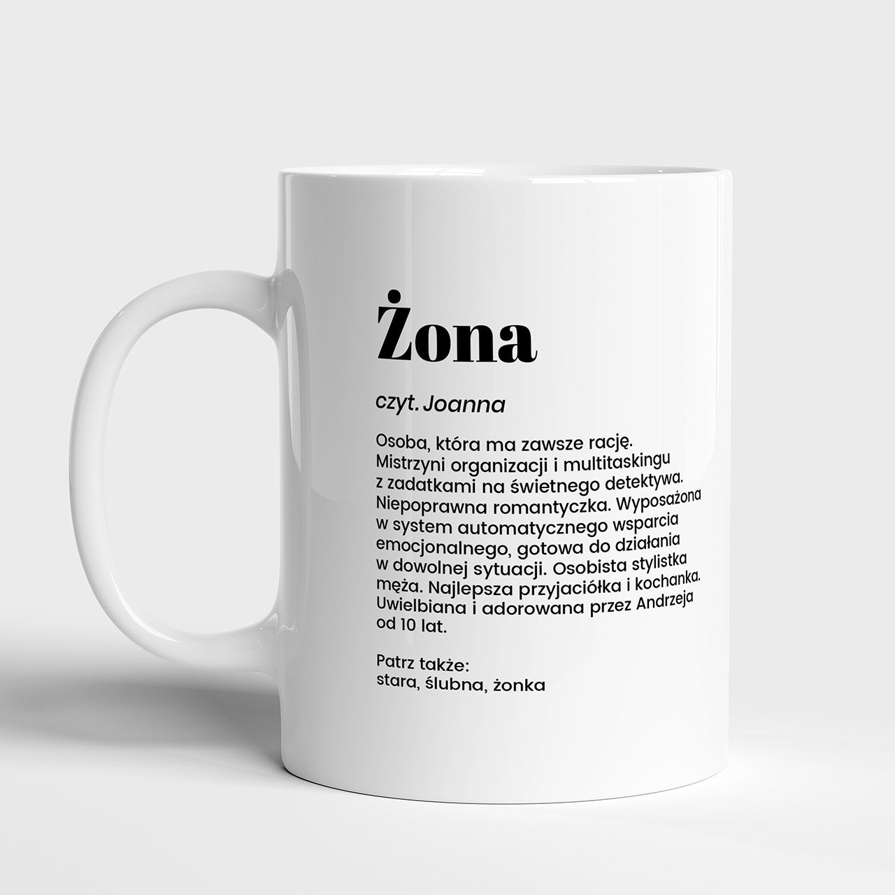 Personalizowany kubek dla żony - Definicja