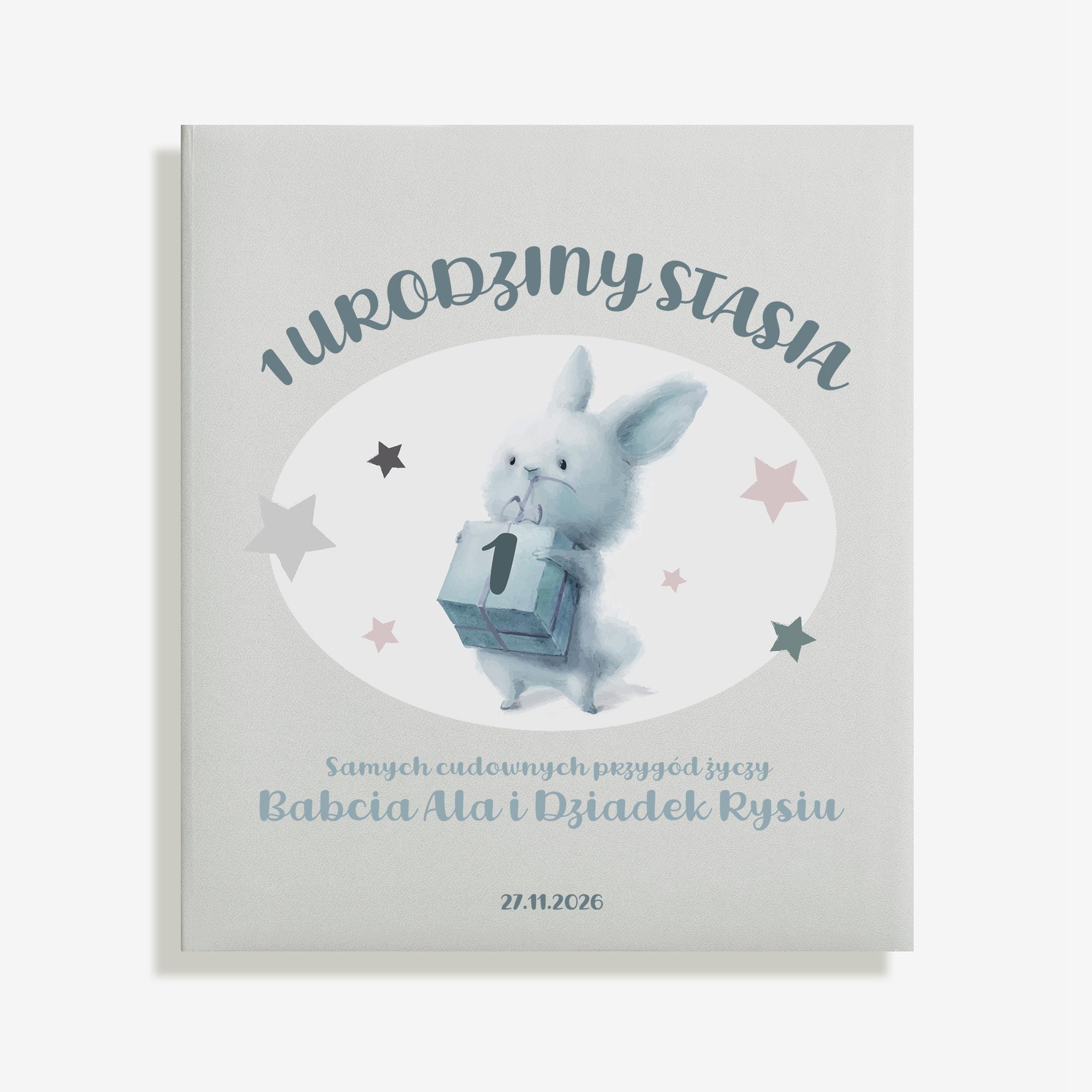 Personalizowany album na roczek dla chłopca album dla dziecka prezent na roczek dla chłopca 