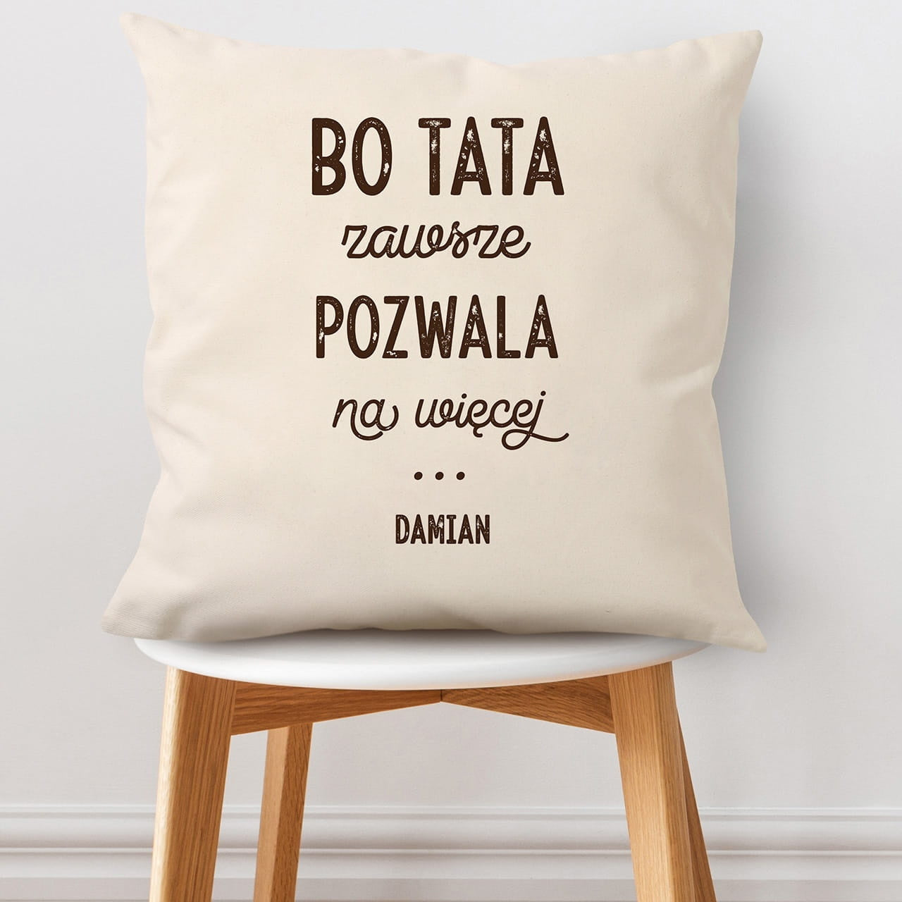Poduszka na Dzień Taty - prezent z okazji Dnia Ojca poduszka dla taty prezent na Dzień Taty prezent dla taty
