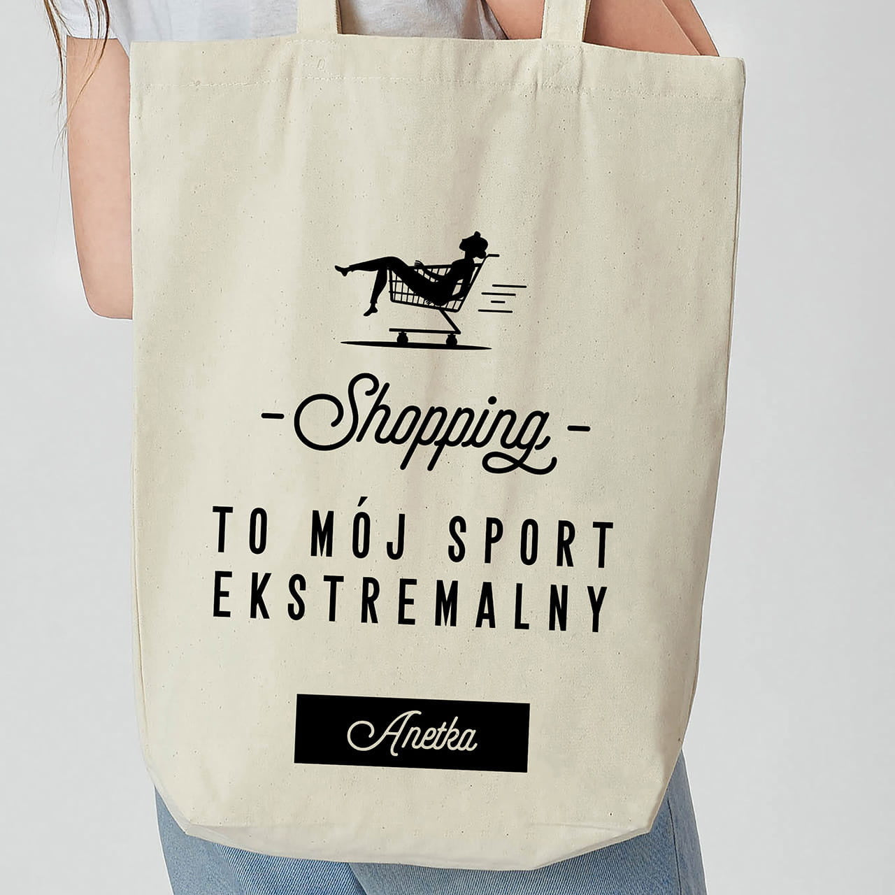 Personalizowana torba na zakupy dla przyjaciółki