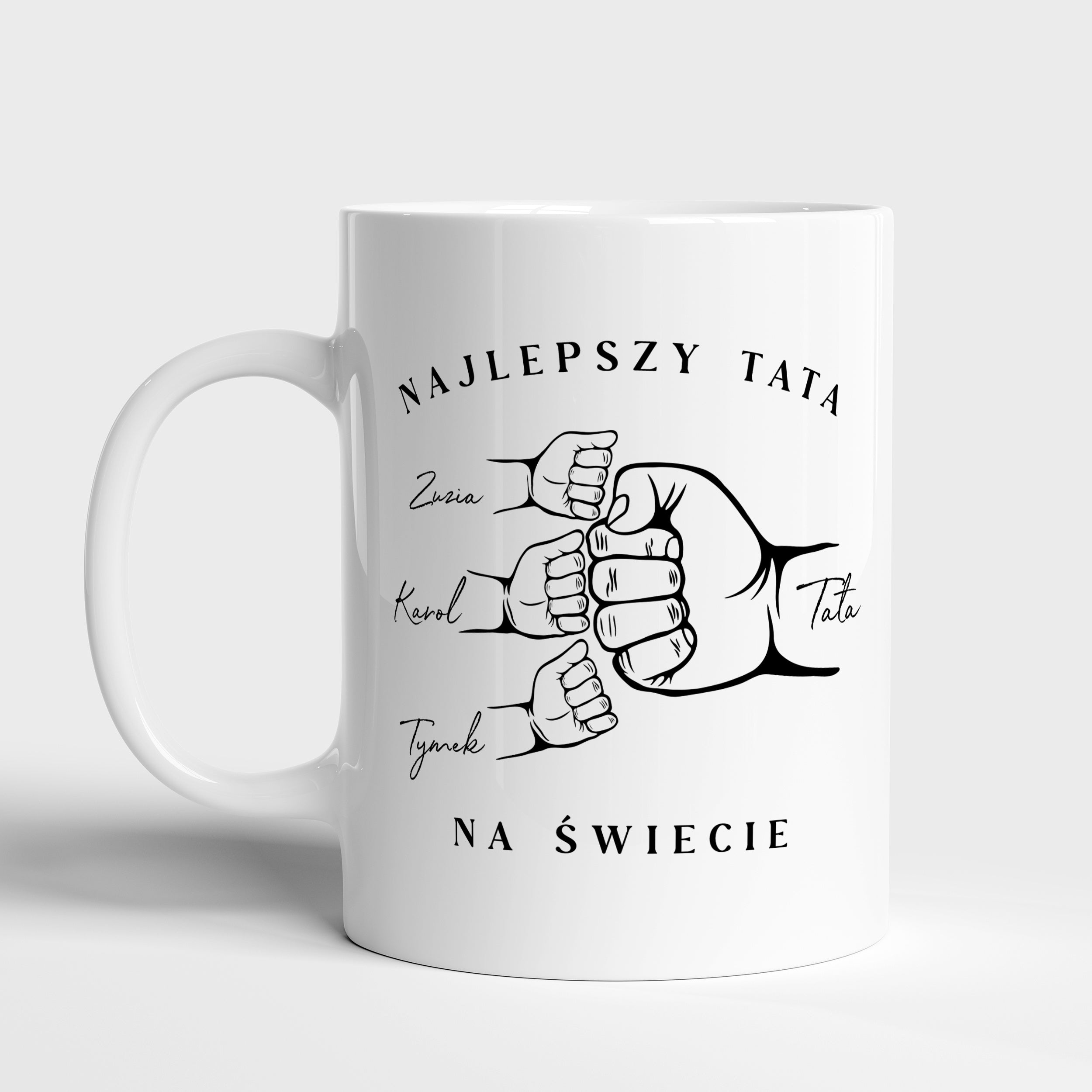 Kubek dla taty - prezent od dzieci personalizowany kubek dla taty na Dzień Taty kubek z nadrukiem