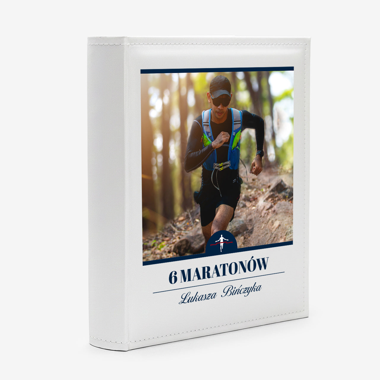 Personalizowany album dla biegacza album na zdjęcia prezent dla biegacza album personalizowany