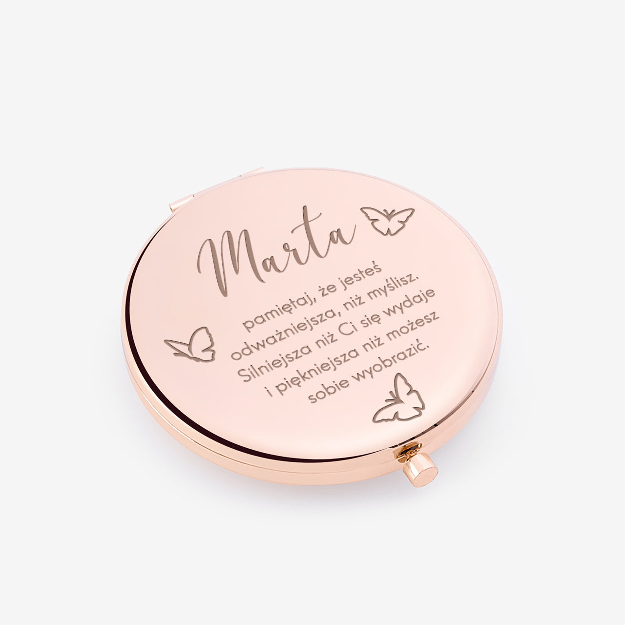 Personalizowane lusterko - praktyczny prezent dla dziewczyny