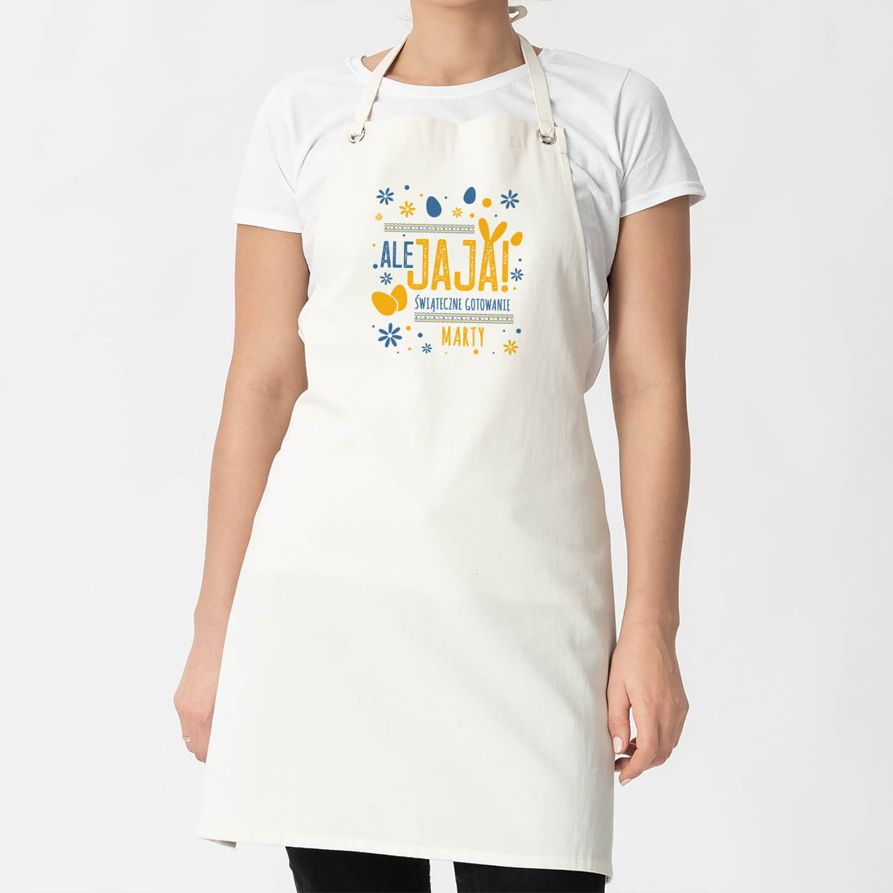 Personalizowany fartuch na prezent wielkanocny fartuch personalizowany fartuch kuchenny prezent na Wielkanoc