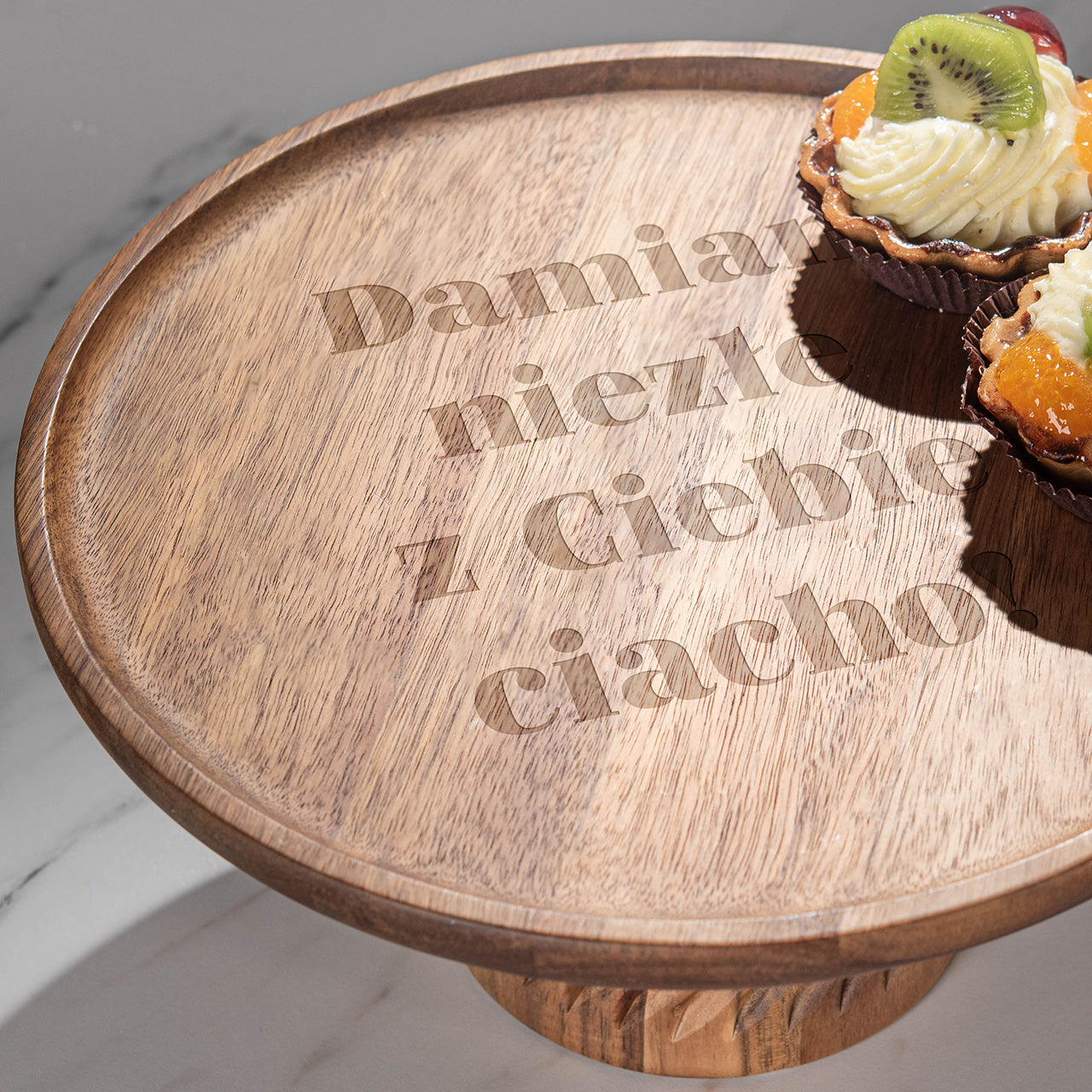 Grawerowana patera drewniana - prezent dla mężczyzny