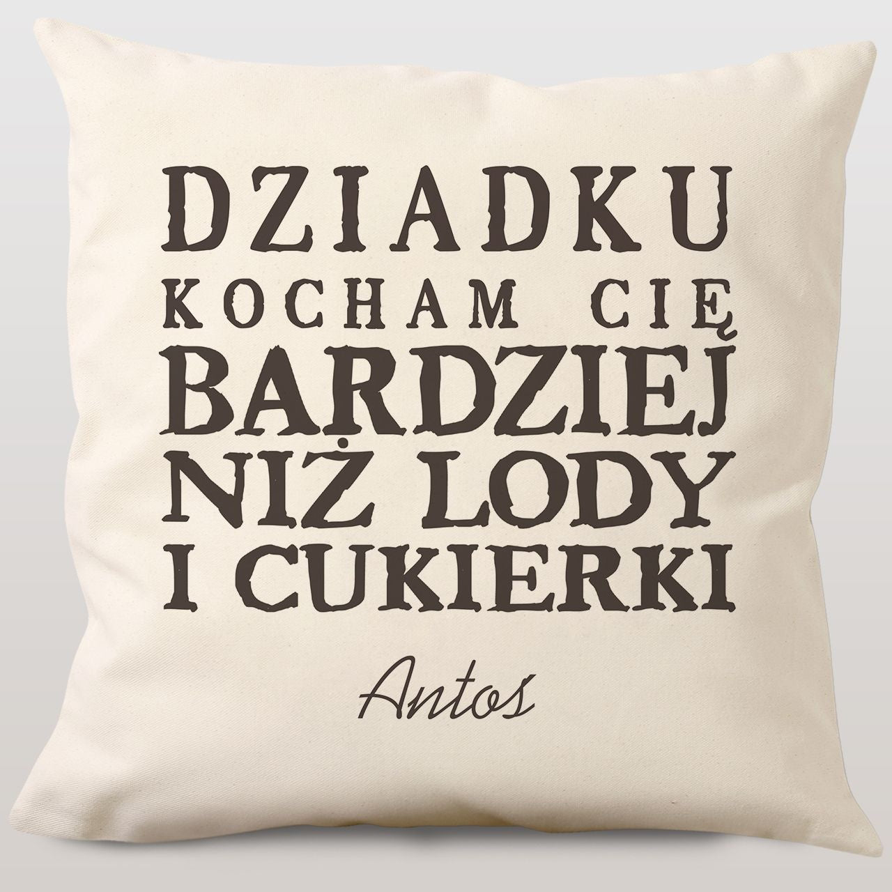 Poduszka na urodziny dla dziadka