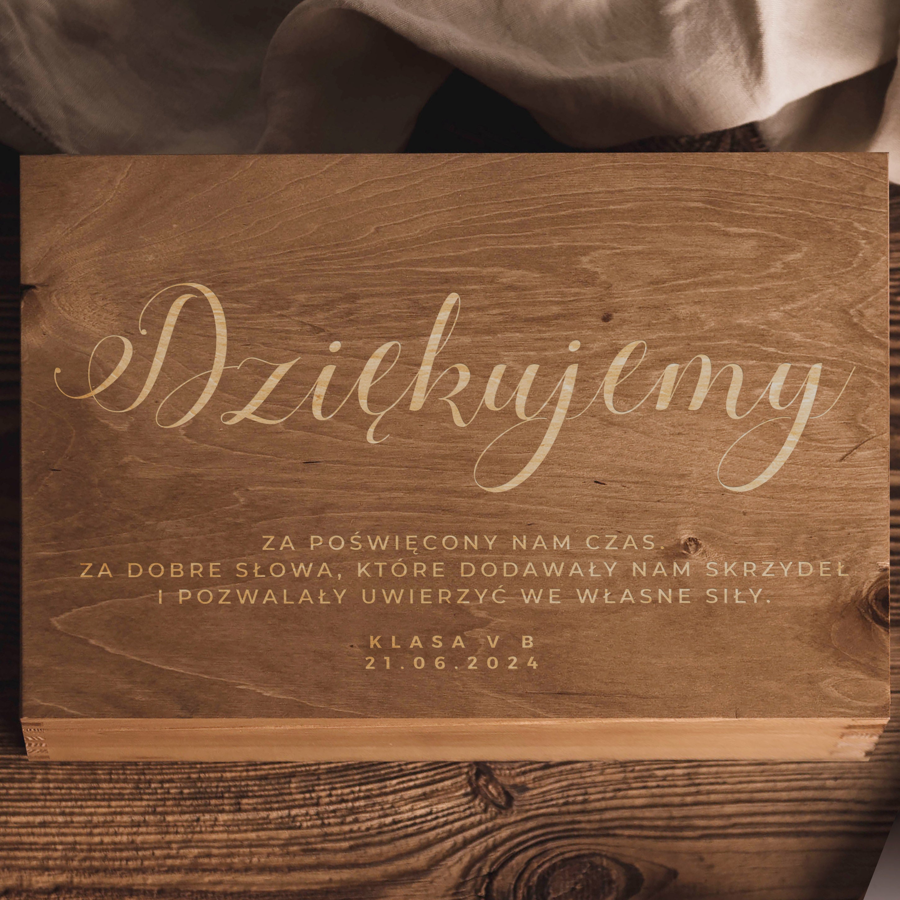 Skrzynka wspomnień - pudełko wspomnień dla nauczyciela