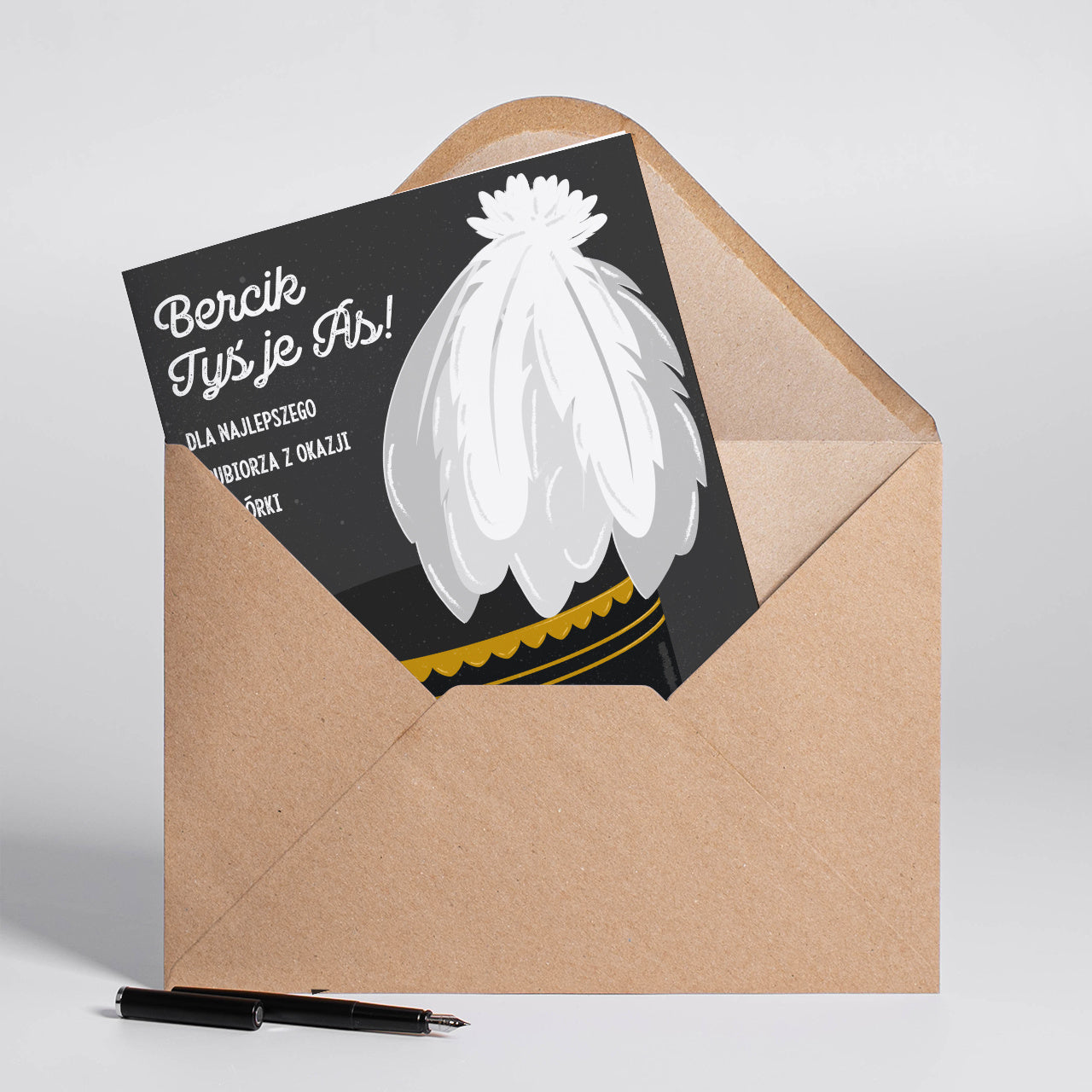 Personalizowana kartka dla górnika - prezent z okazji Dnia Górnika