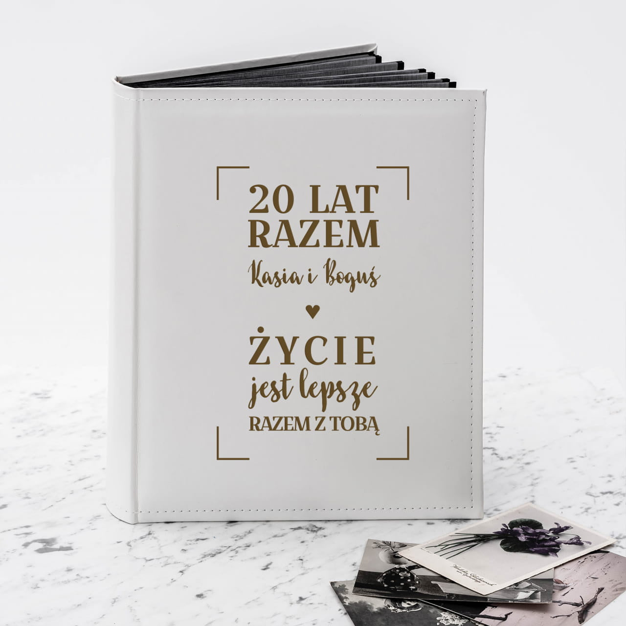 Album z grawerem na Rocznicę Ślubu dla żony prezent na rocznicę ślubu dla żony personalizowany album
