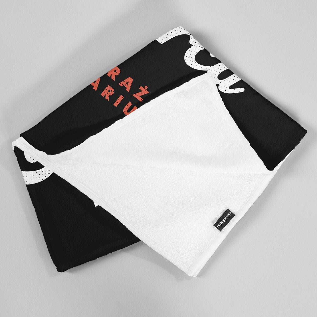 Ręcznik dla strażaka prezent dla strażaka ręcznik z nadrukiem gadżet dla strażaka personalizowany ręcznik